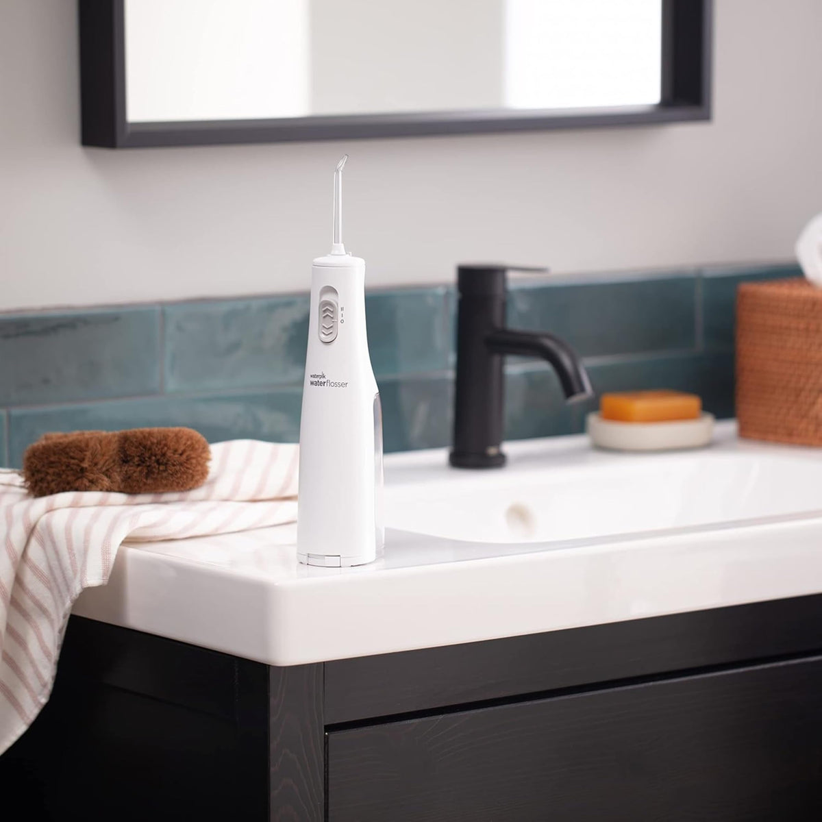 Waterpik Cordless Express Water Flosser, Battery Operated & Portable for Travel & Home, CDA Validated, Waterproof for Shower Use, White WF-02, Packaging May Vary 🍁 All In One Marketplace Canada