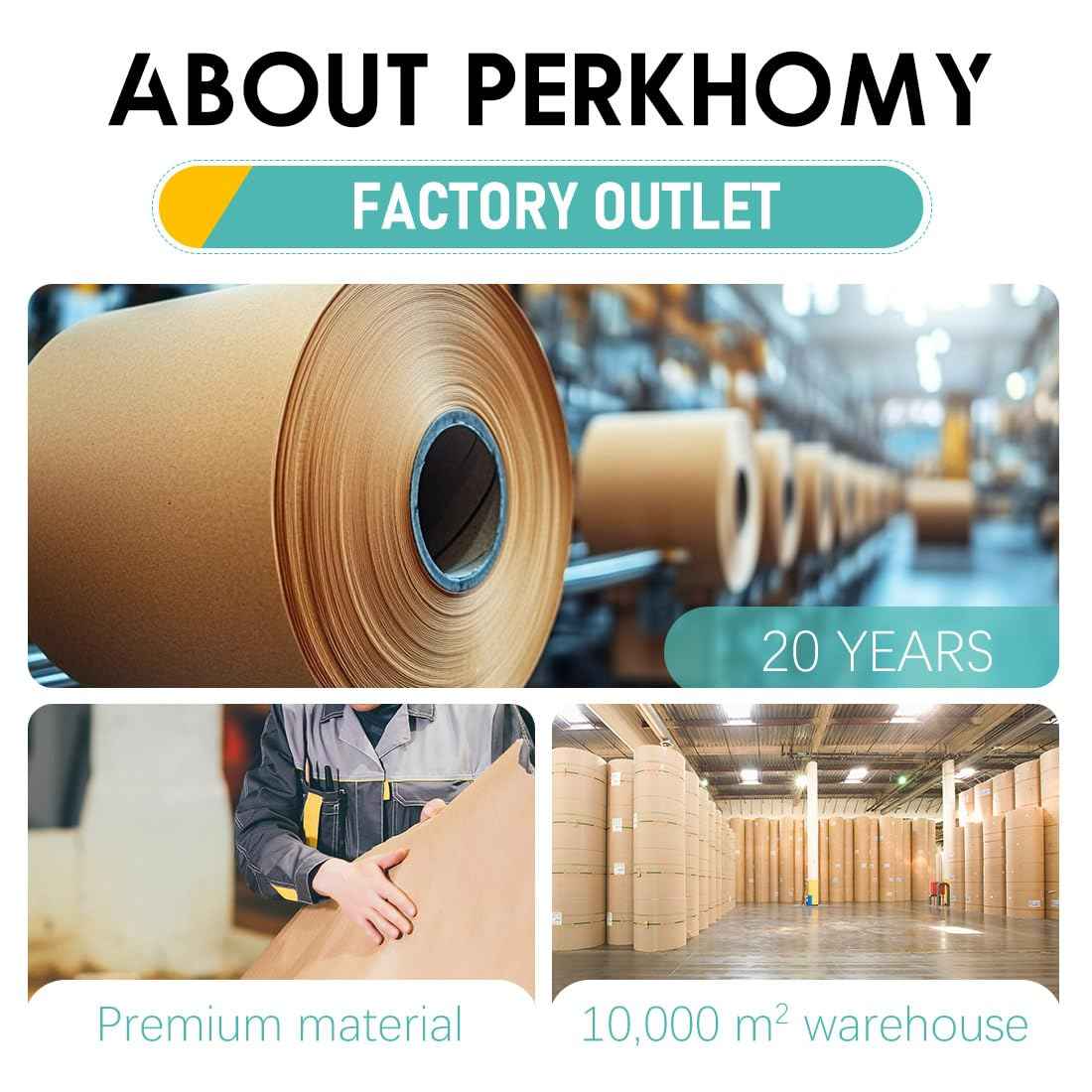 PerkHomy 36" x 2,400" (200') Brown Kraft Paper Roll for Craft Bulletin Board Paper Art Table Covering Crafting Gift Wrapping Bouquet Packing Parcel 70GSM 50LB (Brown, 36" x 200') đ All In One Marketplace Canada