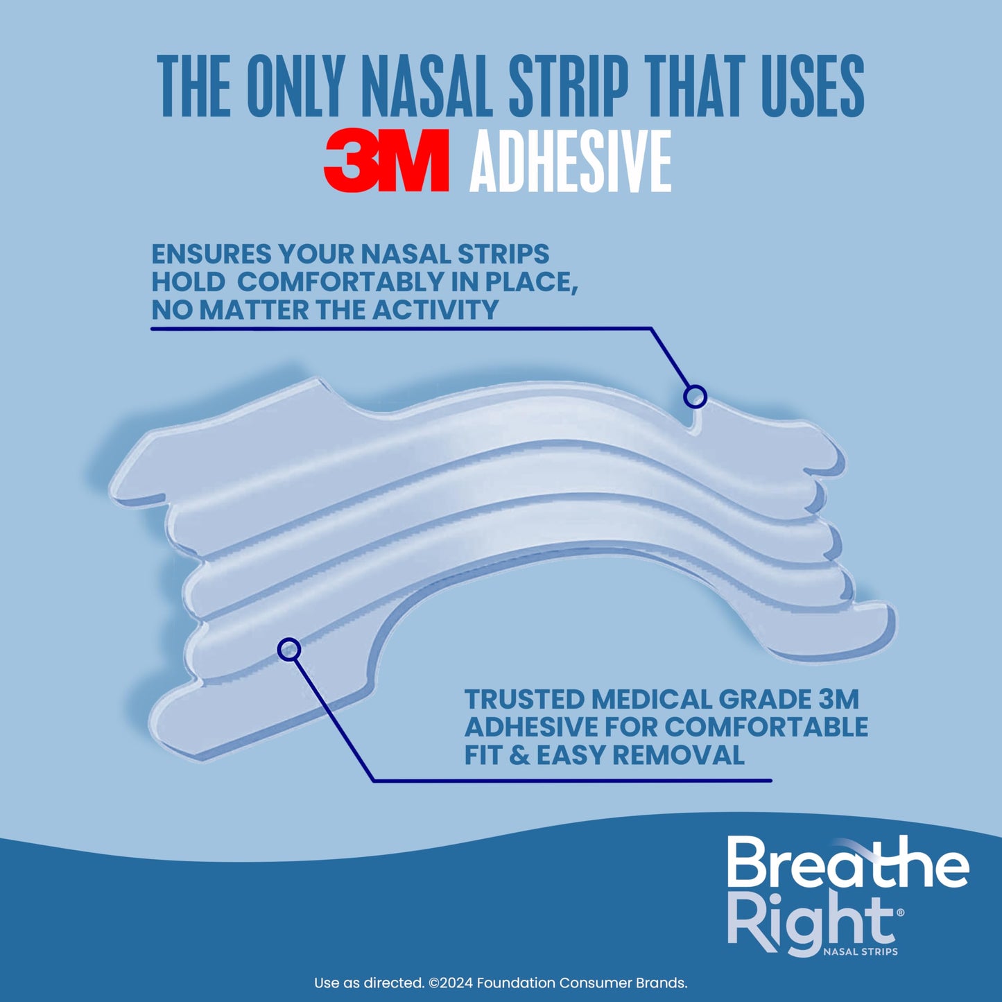 Breathe Right Nasal Strips, Extra Strength, Clear, Sensitive Skin, Drug-Free Snoring Solution & Nasal Congestion Relief Caused by Colds & Allergies, Nightly Sleep, 44 Count ๐ All In One Marketplace Canada