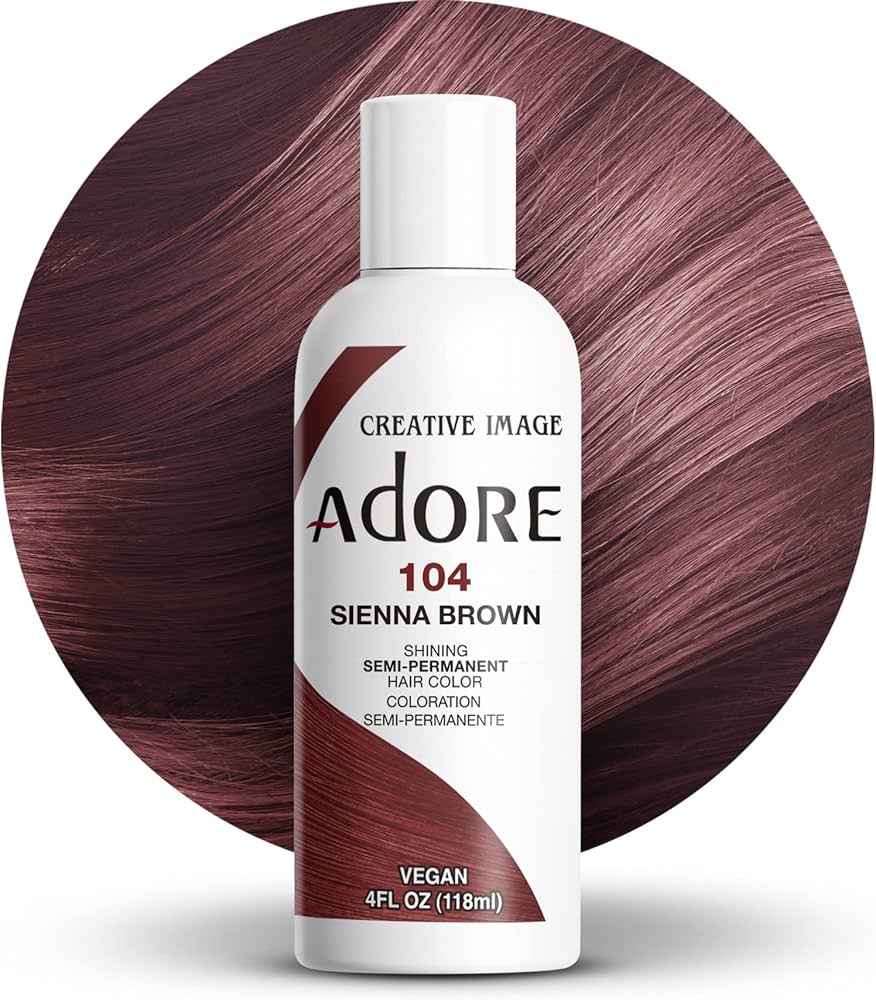 Adore Semi-Permanent Hair Color - 104 Sienna Brown 4 oz