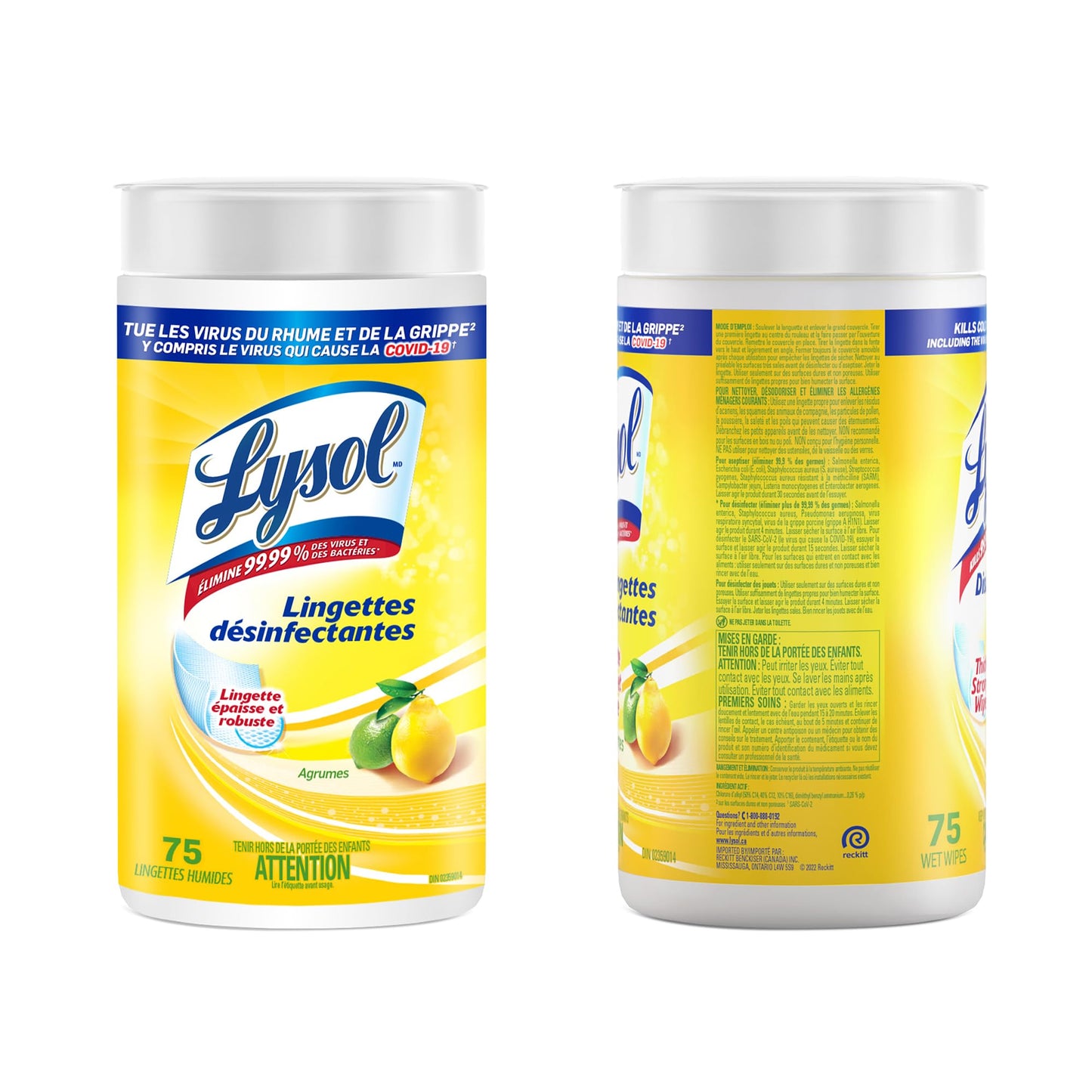 Lysol Thick Strong Disinfecting Wipes, 6 X 75 ct ๐ All In One Marketplace Canada