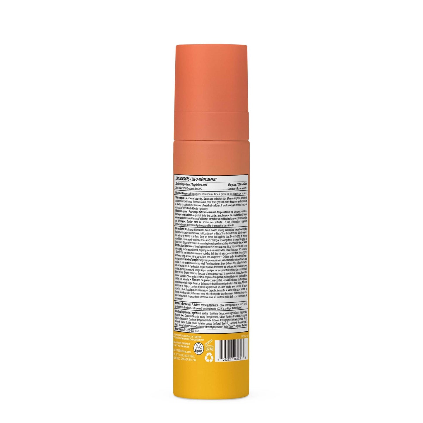 ATTITUDE Mineral Sunscreen Lightweight Lotion SPF 50, Broad Spectrum Zinc Oxide, EWG Verified, Non-Nano, Water-Resistant 80 Minutes, Non-Greasy for Face & Body, Vegan, Tropical Coco Scent, 80 grams ๐ All In One Marketplace Canada