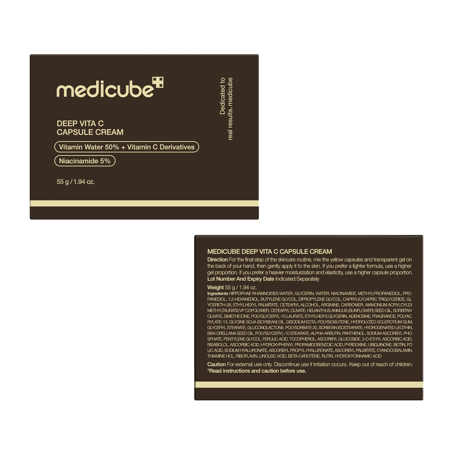 Medicube Deep Vita C Capsule Cream, 55g, Dual-Texture Moisturizer with Vitamin Capsules and Gel Base ๐ All In One Marketplace Canada
