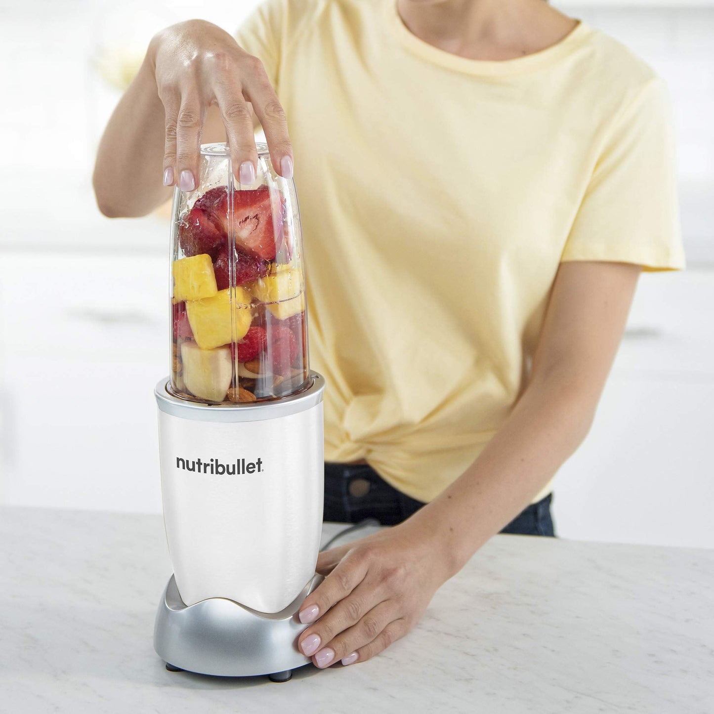 Nutri Bullet PRO Single Serve Blender (900W) in White, small (NB9-0902W) ๐ All In One Marketplace Canada