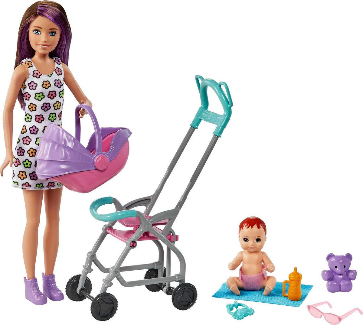 Barbie Skipper Babysitters, Inc. Playset with Skipper Babysitter Doll (Brunette), Stroller, Baby Doll & 5 Accessories, Toy for 3 Year Olds & Up ๐ All In One Marketplace Canada