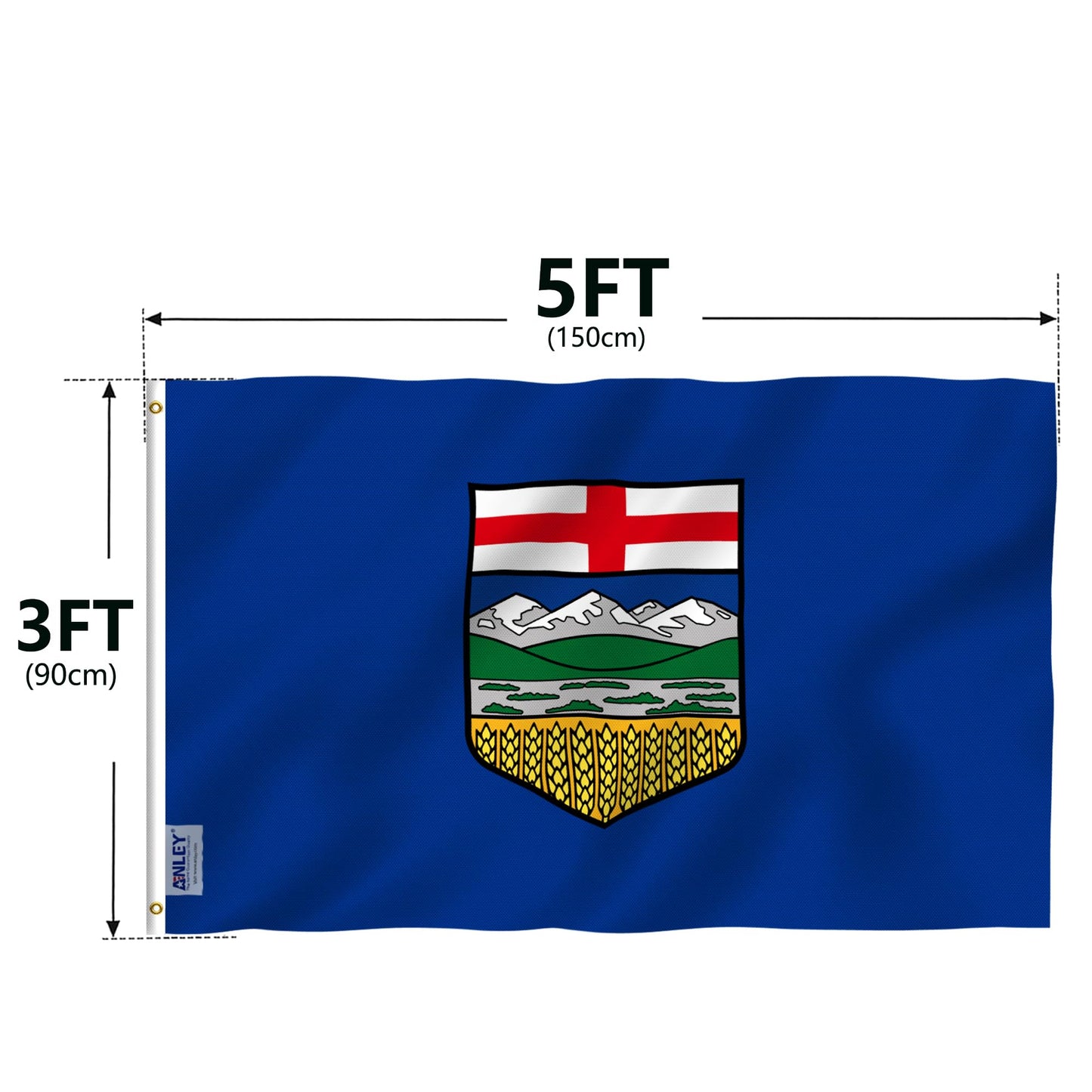ANLEY Fly Breeze 3x5 Feet Alberta flag - Vivid Color and UV Fade Resistant - Canadian Province of Alberta Flag Polyester with Brass Grommets 3 X 5 Ft ๐ All In One Marketplace Canada