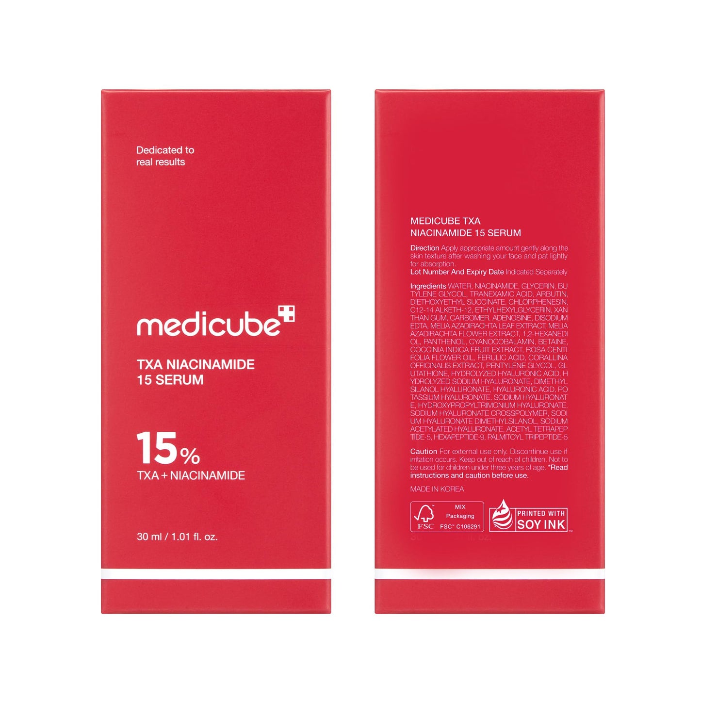 medicube TXA+Niacinamide 15% Glow Facial Serum for After Spot Care | All-in-One Daily Korean Skincare | Uneven Skin Tone, Texture, and Hydration Care | High-Potency Tranexamic Acid 5% | 1.01 fl.oz 30ml ๐ All In One Marketplace Canada