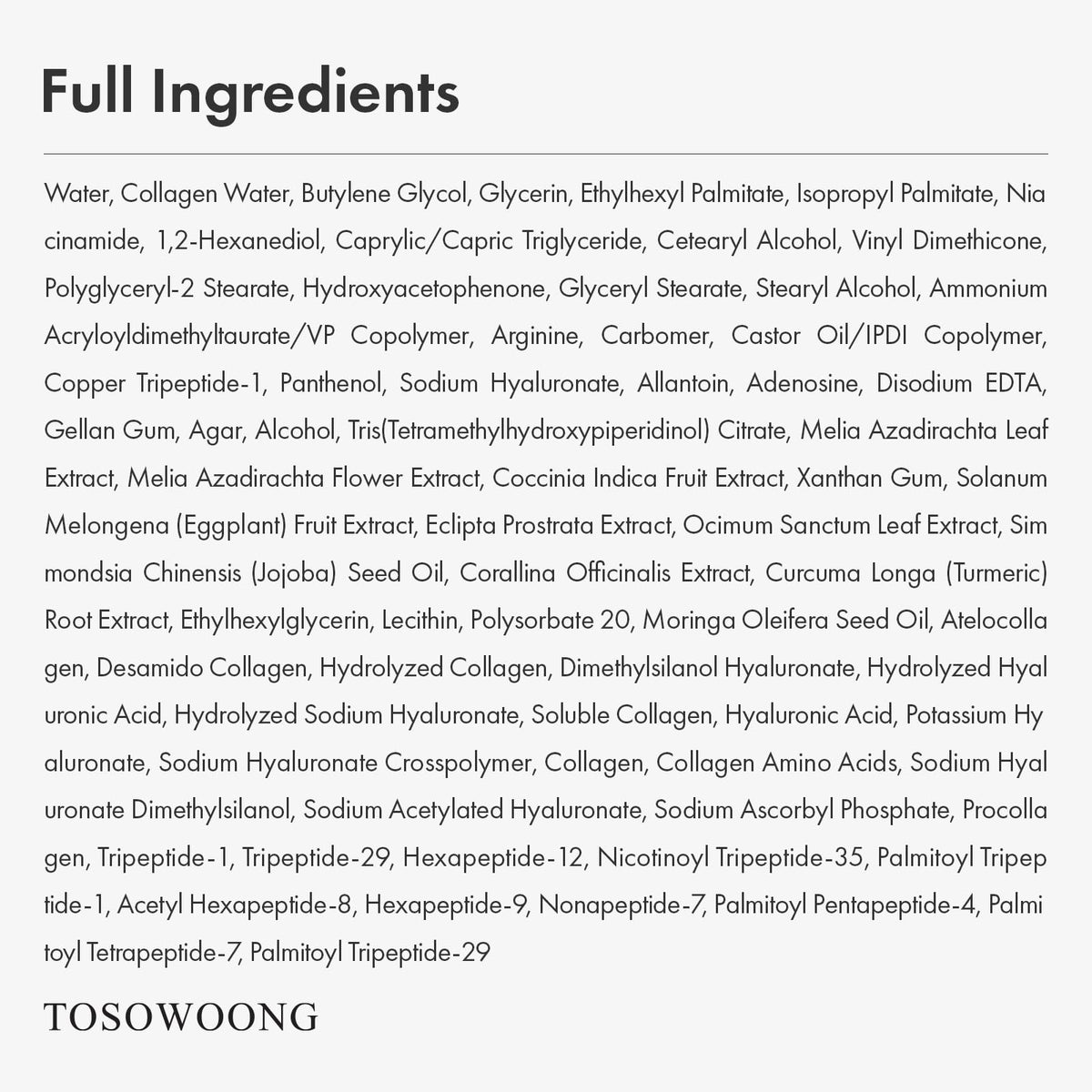 TOSOWOONG Copper Peptide 12 Cream, 99% Purity Copper Tripeptide-1 (GHK-Cu), Multi-Peptide Moisturizing Cream for a Soft, Supple & Hydrated Appearance, Korean Skincare, 50ml / 1.69 fl.oz. 🍁 All In One Marketplace Canada