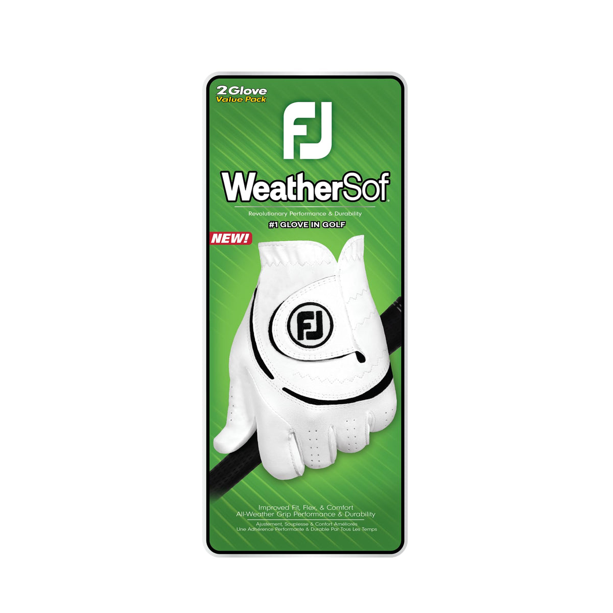 FootJoy Men's WeatherSof 2-Pack Golf Glove, White, Medium, Worn on Right Hand ๐ All In One Marketplace Canada