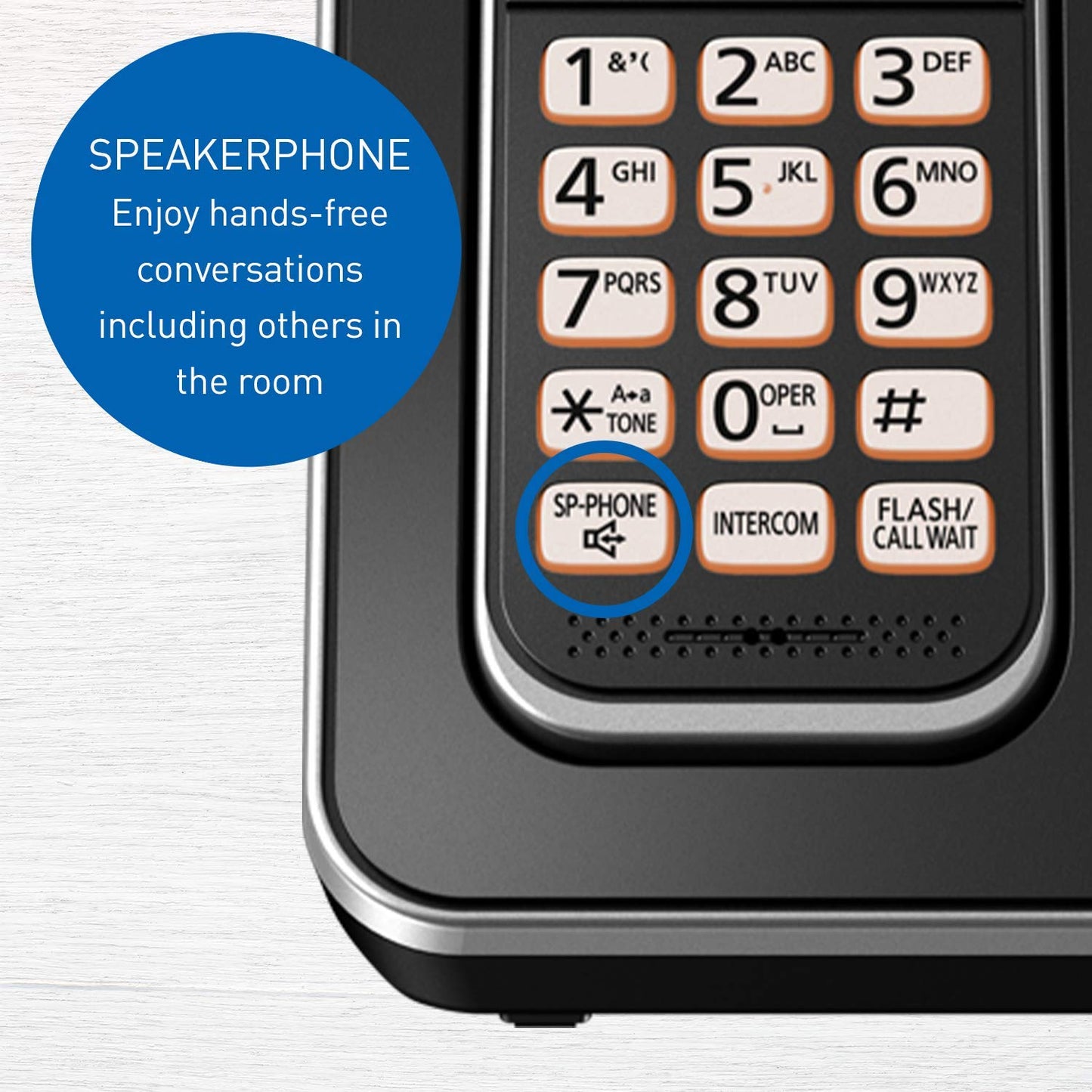 Panasonic DECT 6.0 Expandable Cordless Phone with Answering Machine and Call Block - 3 Cordless Handsets - KX-TGD393CB (Black) ๐ All In One Marketplace Canada