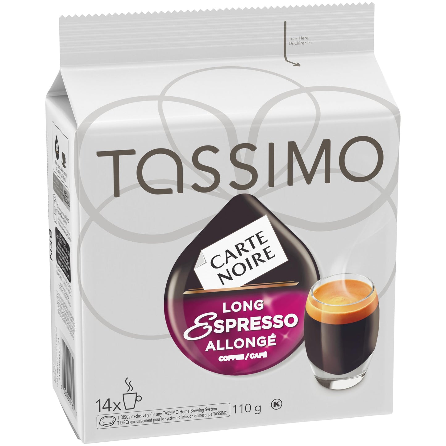 Tassimo Carte Noire Long Espresso Single Serve T-Discs, 14 ct. Box ๐ All In One Marketplace Canada