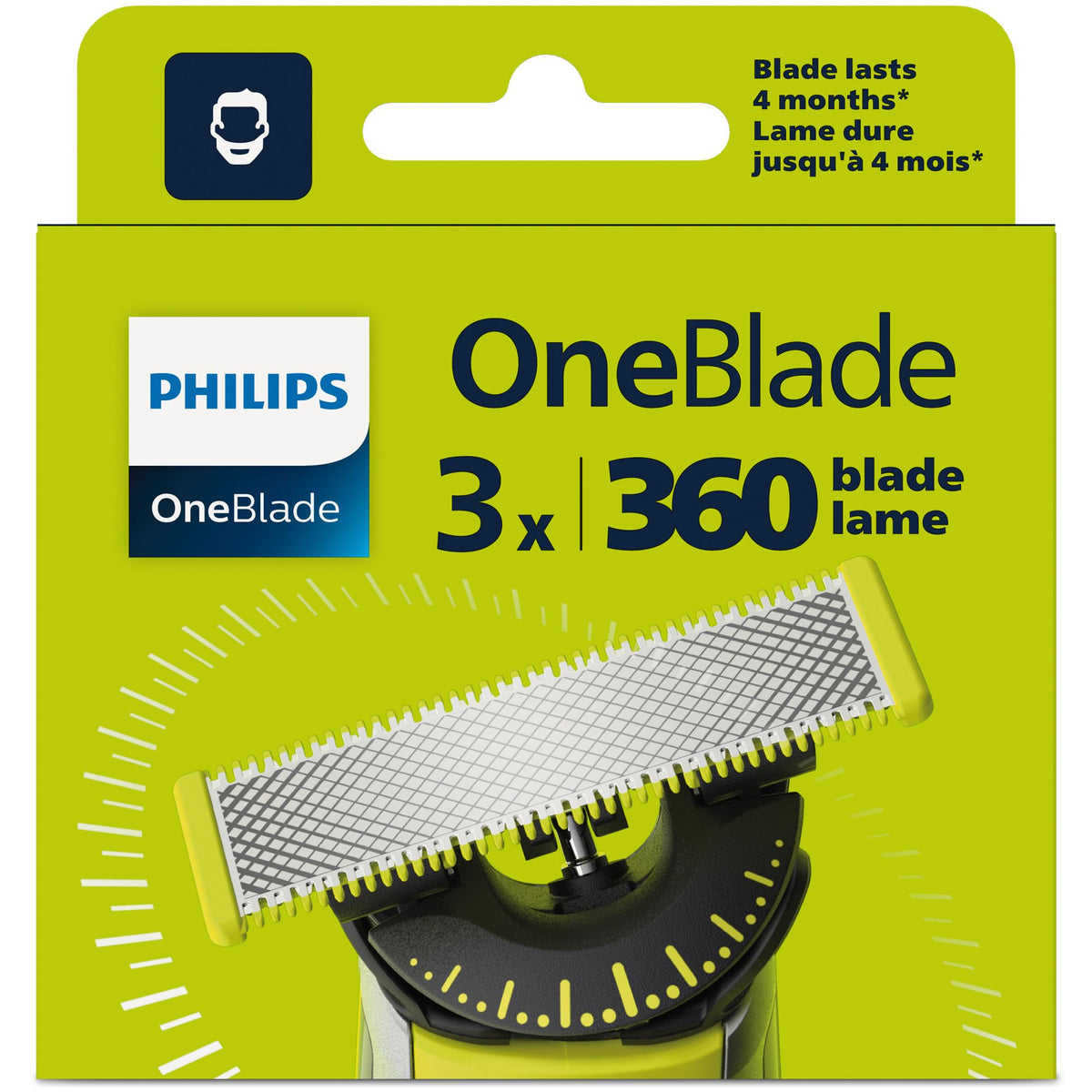Philips OneBlade 360 flex blade, 3 pack ๐ All In One Marketplace Canada