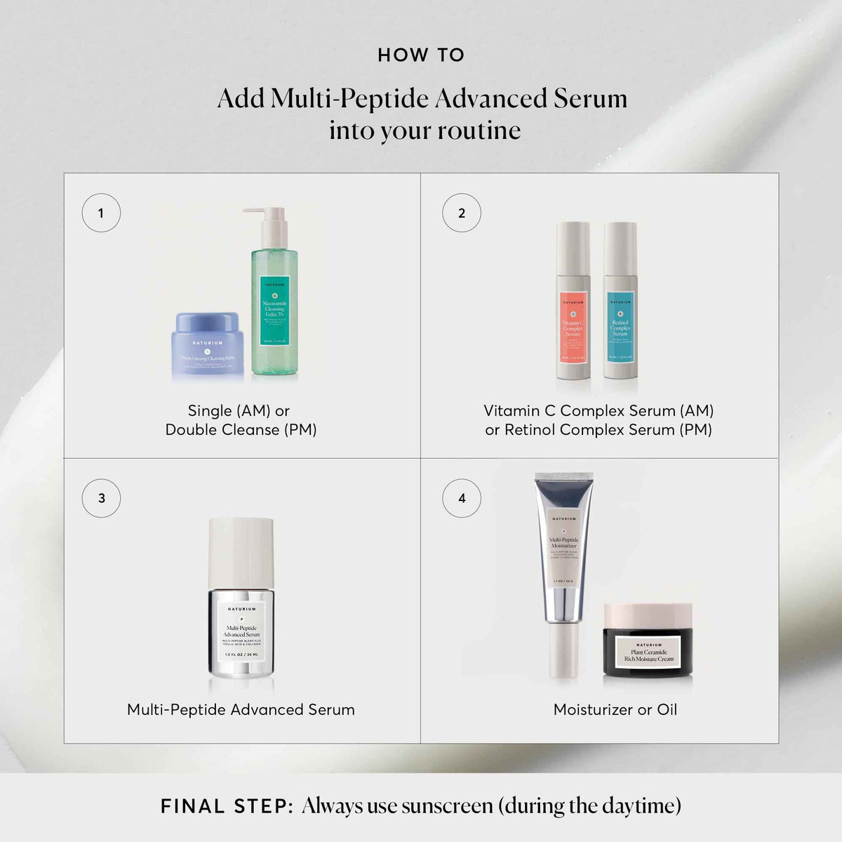 Naturium Multi-Peptide Advanced Serum, Collagen and Ferulic Acid, Argireline Amplified and Copper Peptides, 1.0 FL OZ / 30 ml π All In One Marketplace Canada