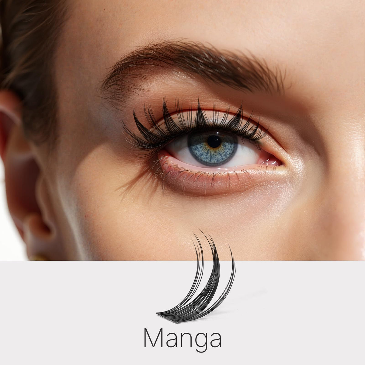 VEYESBEAUTY Lash Clusters Eyelashes Cluster Lashes Extensions Newbie's Five-Second Layered Eyelash Clusters False Eyelashes Wispy Mixed Length Fluffy(Manga, 8-16mm) ๐ All In One Marketplace Canada