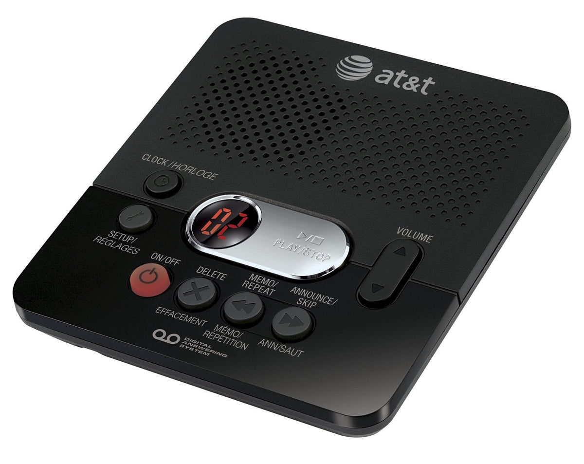 AT&T Digital Answering Machine with 60 Minutes Record Time and Time/Date Stamp, Black ๐ All In One Marketplace Canada