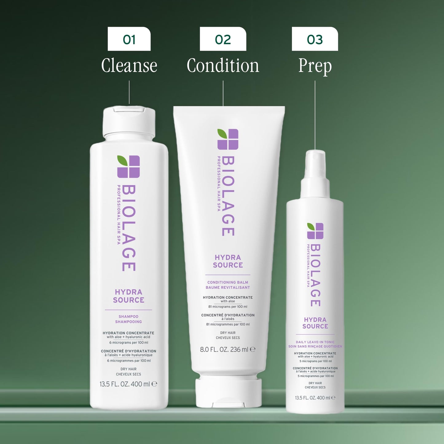 Biolage Shampoo, HydraSource Hydrating Shampoo for Dry Hair, With Aloe, Nourishing and Moisturizing, Weightless Shampoo, Silicone Free, Paraben Free, Vegan ๐ All In One Marketplace Canada