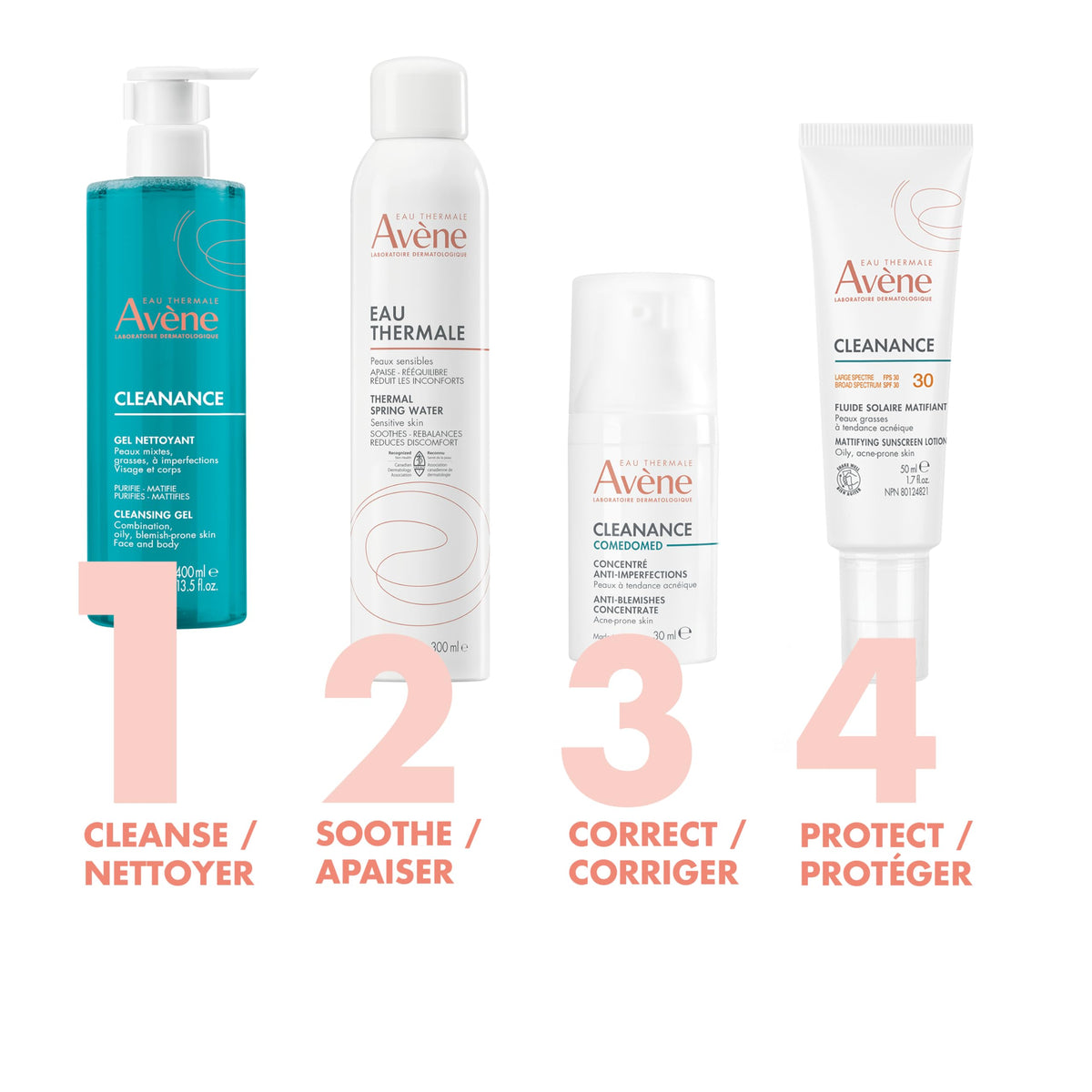 Eau Thermale Avene Cleanance Acne Cleansing Gel Face Wash, 400 mL ๐ All In One Marketplace Canada
