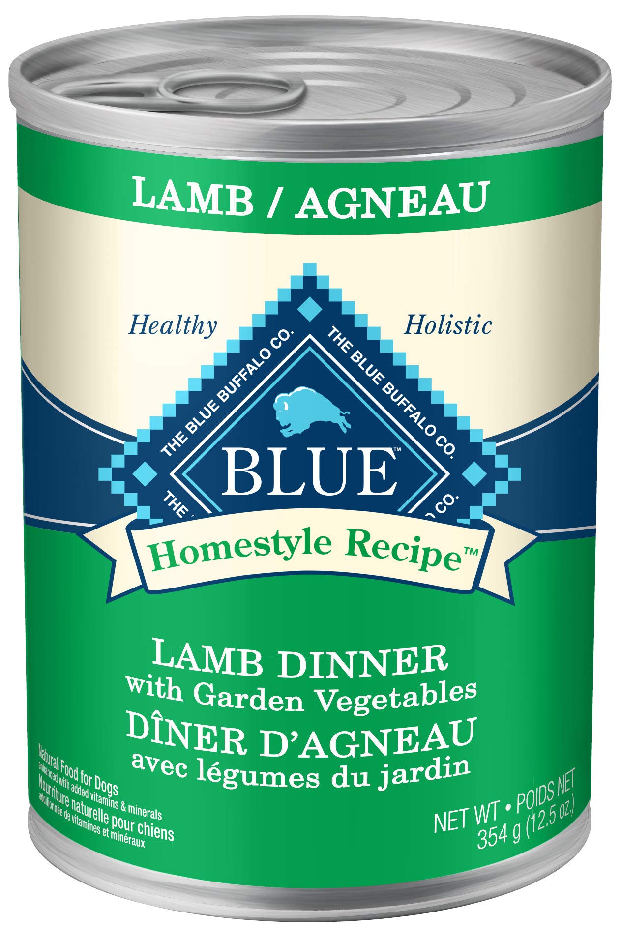 Blue Homestyle Recipe Lamb Dinner Natural Wet Dog Food 354g Can (Pack of 12) ๐ All In One Marketplace Canada