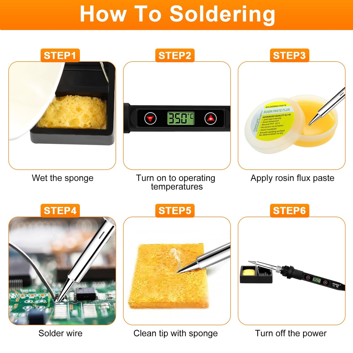 Soldering Iron Kit 80W LCD Adjustable Temperature 180-520℃ Solder Kit Electronics 12 in 1 Welding Tools with ON/Off Switch, Solder Wire, 5 Soldering Tips, Desoldering Pump, Stand, Tweezers 🍁 All In One Marketplace Canada