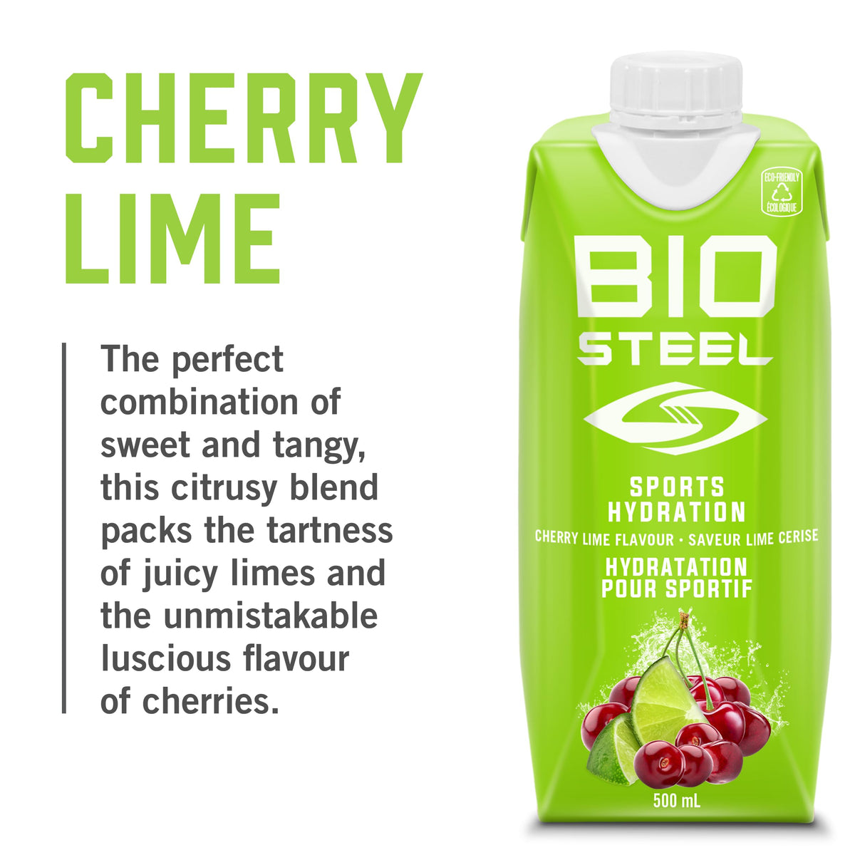 BioSteel Electrolyte Sports Drink, Cherry Lime, 12-Pack, Zero Sugar đ All In One Marketplace Canada