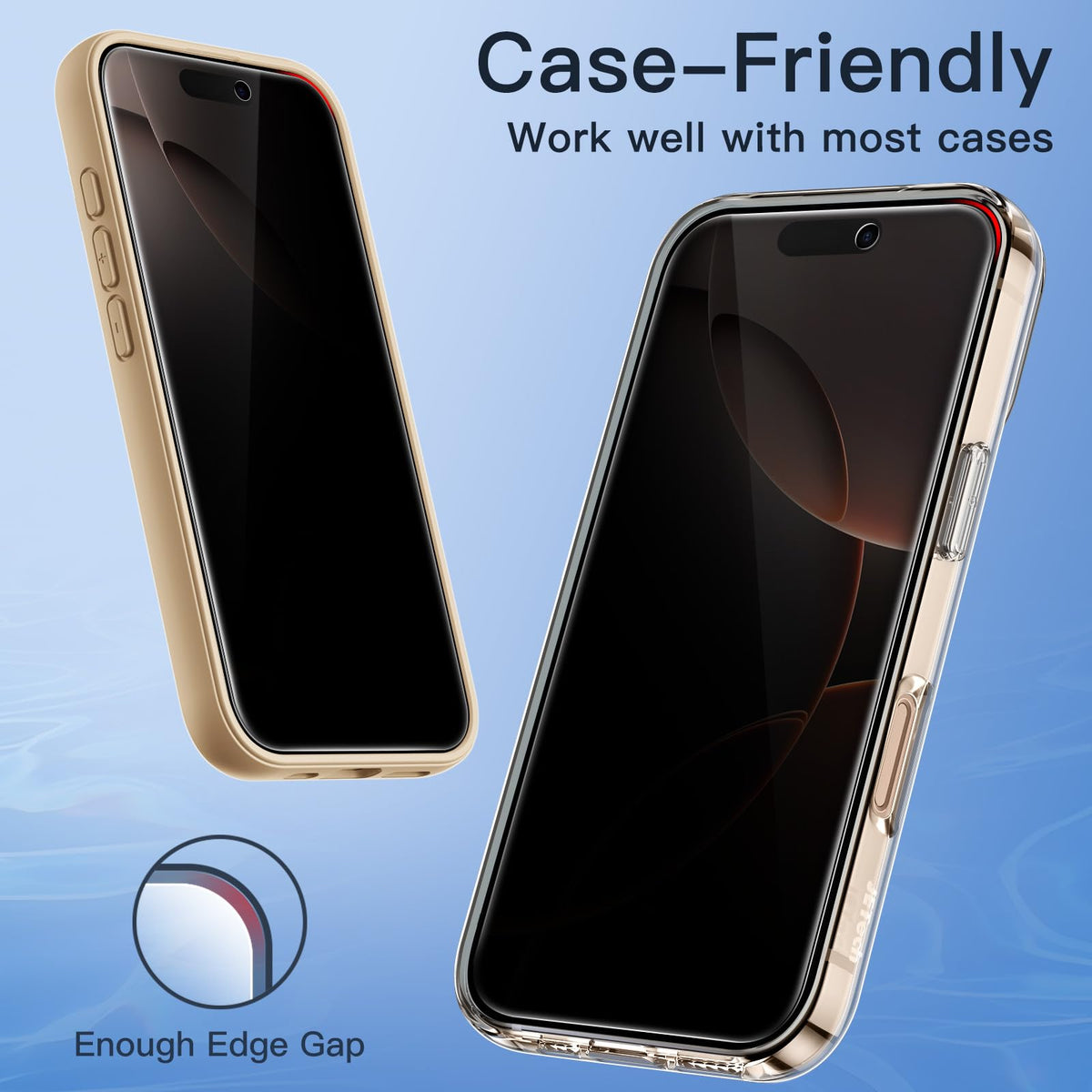 JETech Privacy Screen Protector for iPhone 16 Pro Max 6.9-Inch, Anti-Spy Tempered Glass Film with Easy Installation Tool, 2-Pack ๐ All In One Marketplace Canada