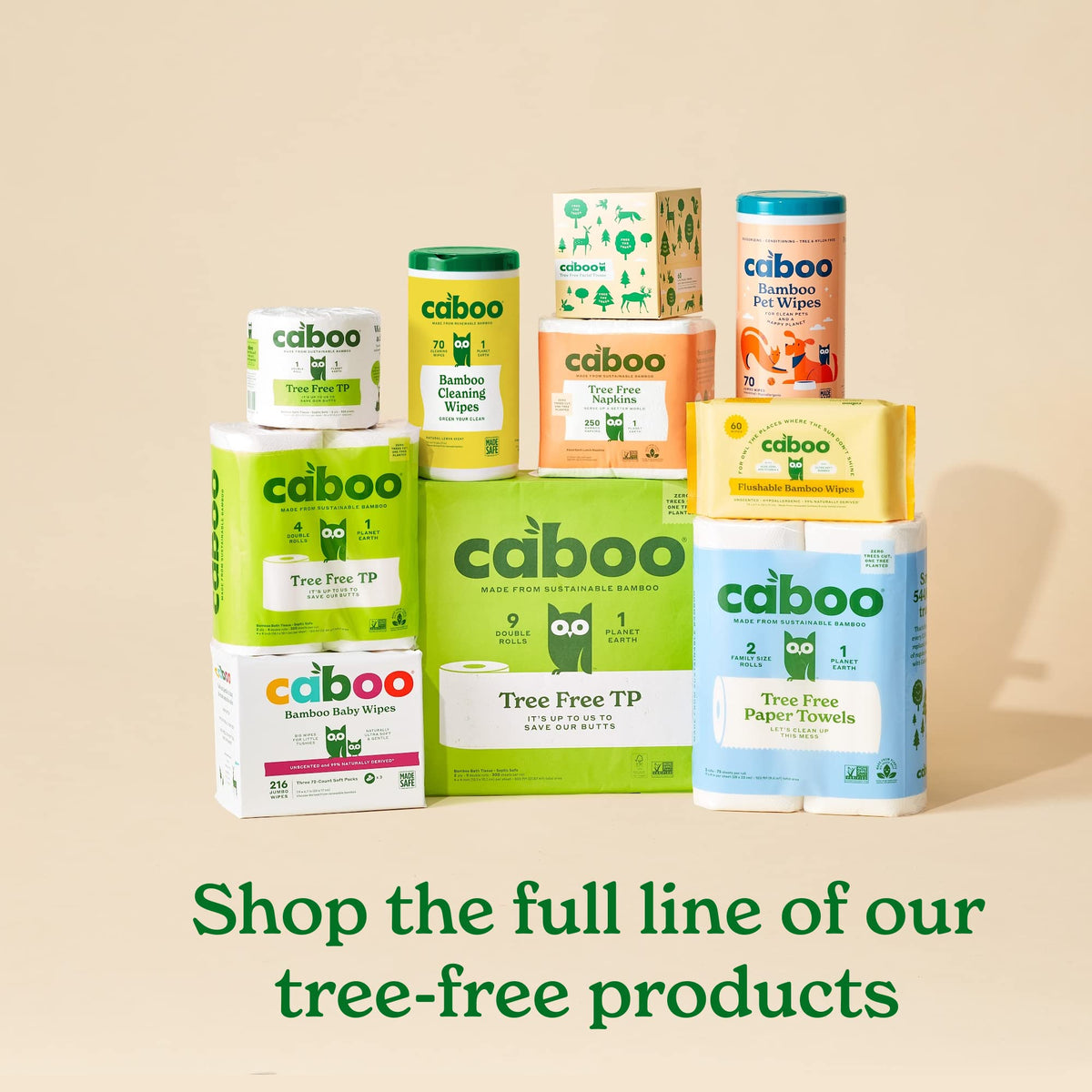 Caboo Tree-Free Toilet Paper, Septic Safe Bath Tissue, Eco Friendly Soft 2 Ply Sheets, 300 Sheets Per Roll, 16 Double Rolls ๐ All In One Marketplace Canada
