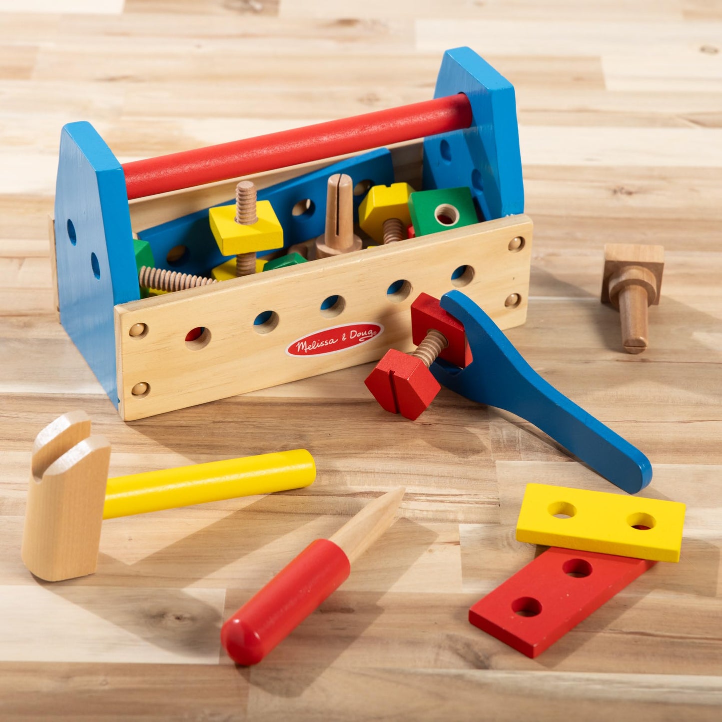 Melissa & Doug Take-Along Tool Kit Wooden Construction Toy (24 pcs) Toy Tools, Wooden Tool Set for Toddlers and Kids Ages 3+ ๐ All In One Marketplace Canada