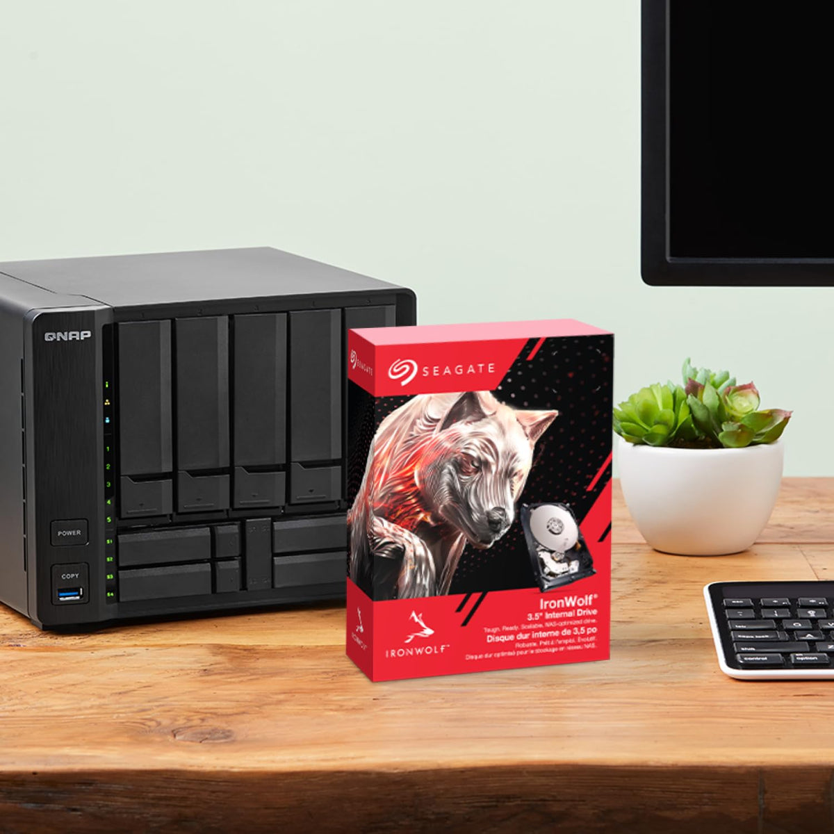 Seagate IronWolf 8TB NAS Internal Hard Drive HDD โ 3.5 Inch SATA 6Gb/s 7200 RPM 256MB Cache for RAID Network Attached Storage (ST8000VNZ04/ST8000VN004) ๐ All In One Marketplace Canada