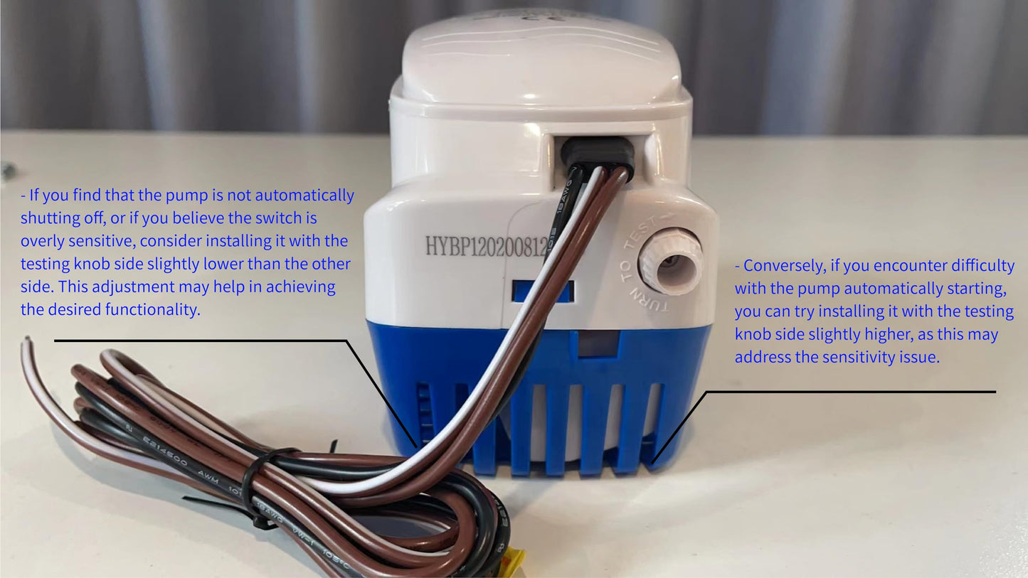 Dontmiss 1100GPH Automatic Submersible Bilge Pump,12V Boat Bilge Pump with Float Switch, High-Flow 3-Blade Impeller, Snap-Off Strainer, 1 1/8'' Outlet - Compact All-in-One for Boats, RV, Ponds & Pools ๐ All In One Marketplace Canada