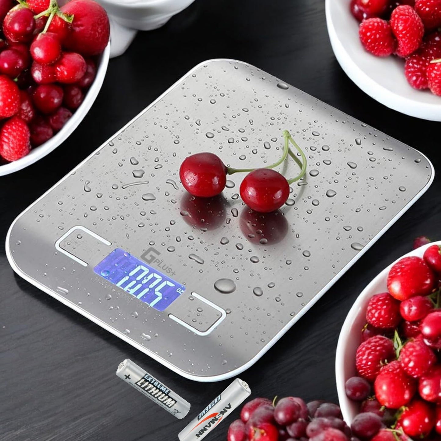 Food Scale, GPlus+ Digital Kitchen Scale, Highly Accurate 5000g/11lb x 0.1oz, Food Scale for Cooking, Baking and Weight Loss, Kitchen Scale with Backlit - Batteries Included ๐ All In One Marketplace Canada