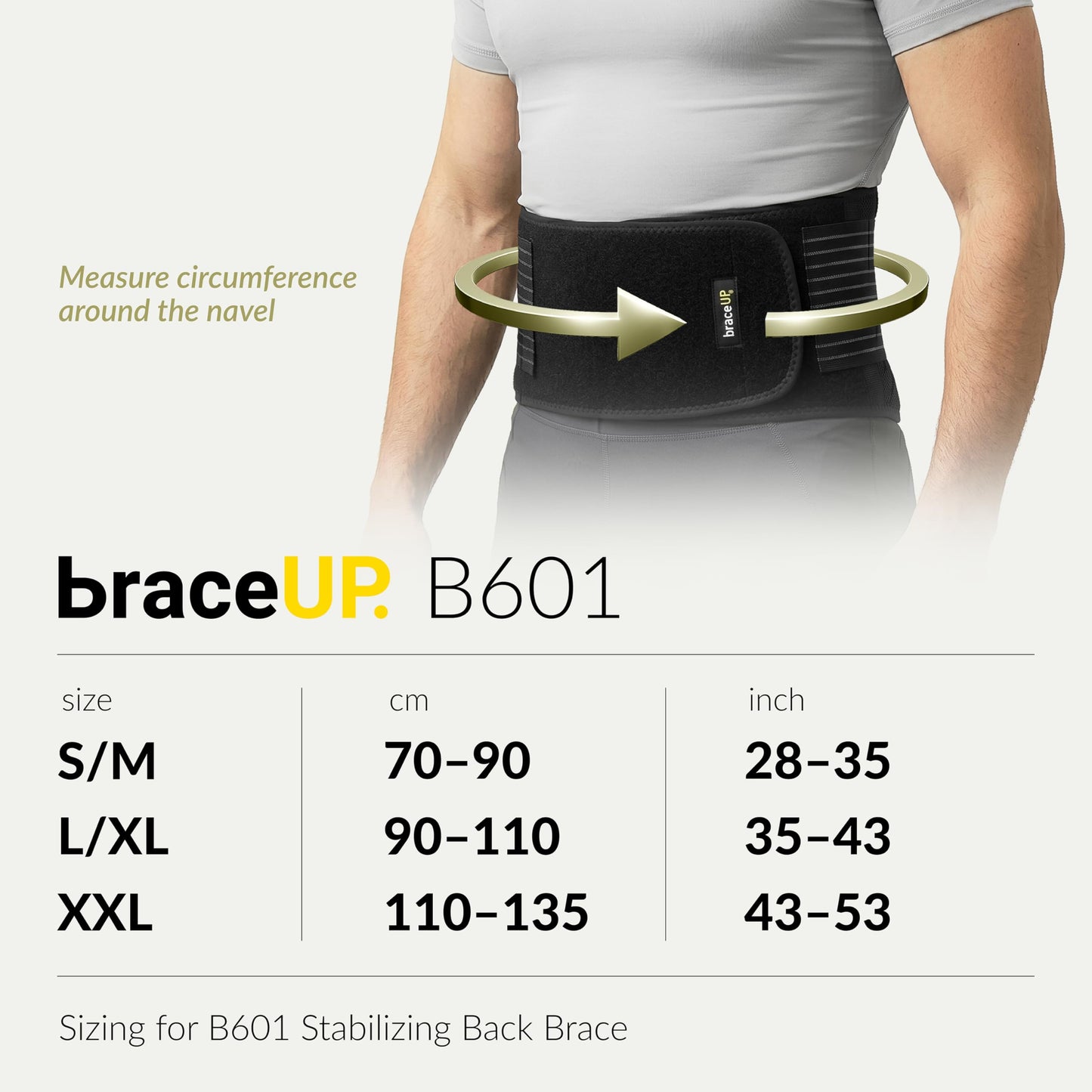 BraceUP Back Support, Back Brace for Men and Women - Lumbar Support Lower Back Belt for Back Pain Relief, Herniated Disc, Heavy lifting, with Dual Adjustable Straps (L/XL 90-110 cm) π All In One Marketplace Canada