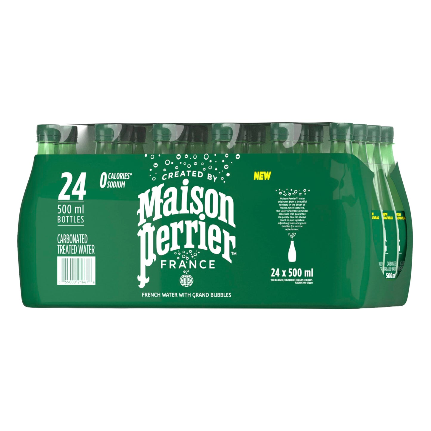 Maison Perrier Unflavoured Carbonated Water, 24 Bottles, 500 ml ๐ All In One Marketplace Canada