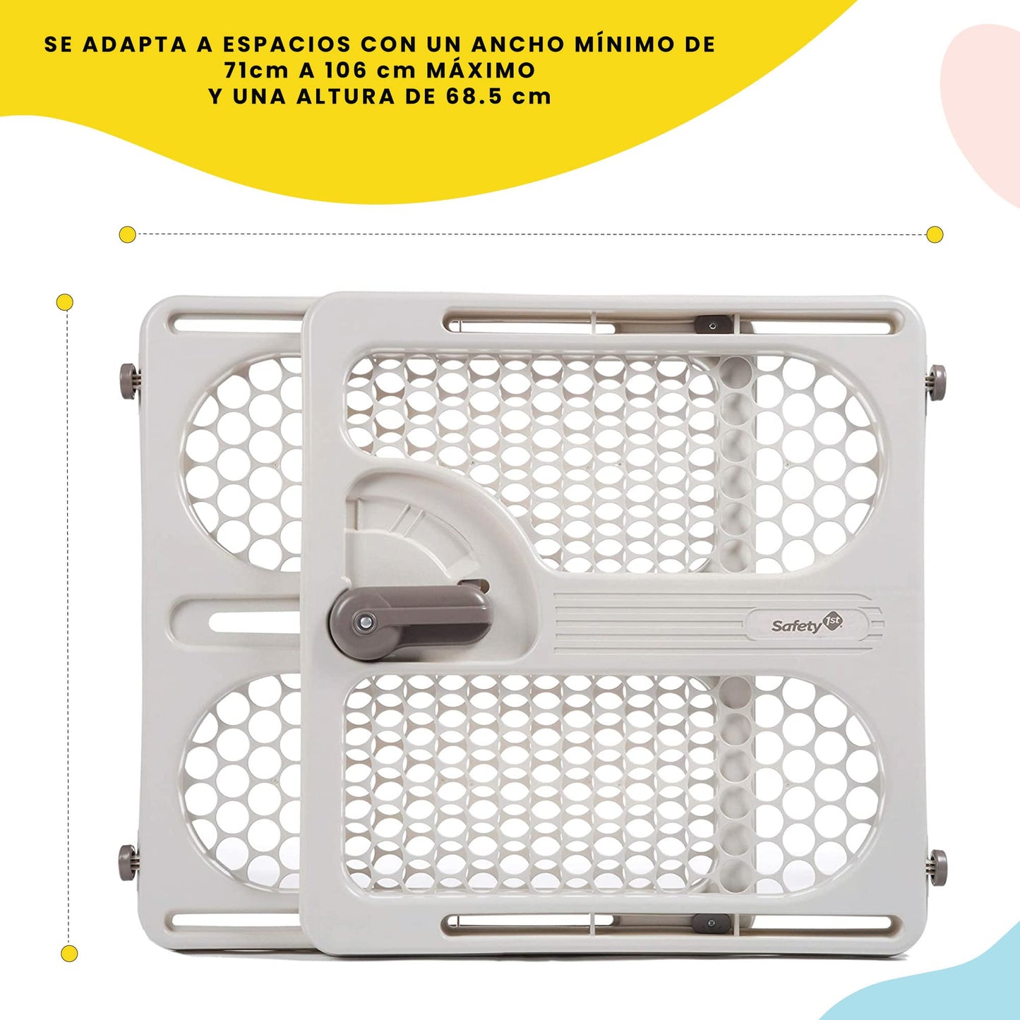 Safety 1st Pressure Mount Easy Fit Security Gate, Fits Spaces between 28" and 40", and 27" Tall, White ๐ All In One Marketplace Canada