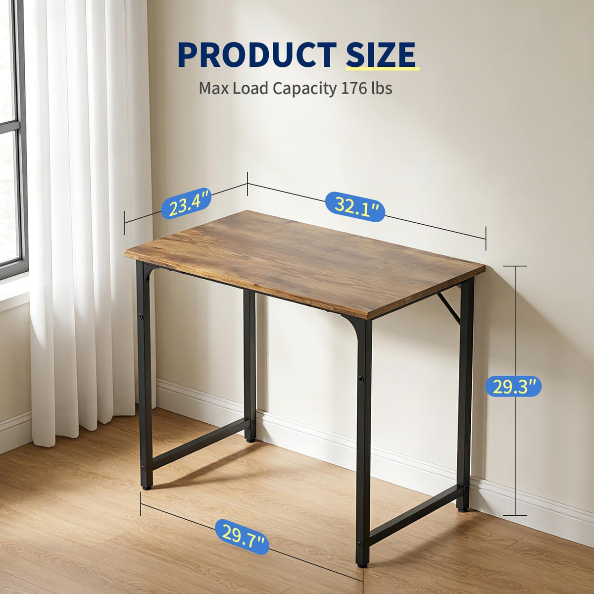 BestOffice Computer Desk,Home Office Desk Writing Study Table Modern Simple Style PC Desk with Metal Frame for Home Office ๐ All In One Marketplace Canada