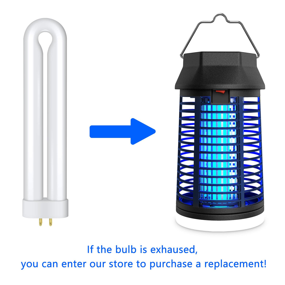 ZENLEA Bug Zapper Outdoor with LED Light, Bug Zapper Indoor, 4200V Mosquito Zapper Outdoor,Waterproof Mosquito Killer, Electric Fly Zapper Fly Traps for Camping Backyard Patio Garden, Plug-in ๐ All In One Marketplace Canada