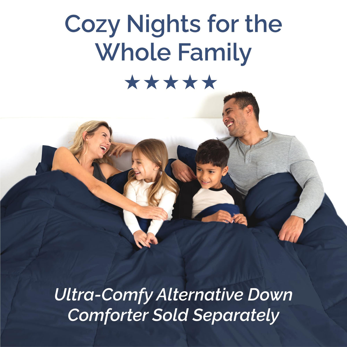 King Size 4 Piece Sheet Set - Comfy Breathable & Cooling Sheets - Hotel Luxury Bed Sheets for Women & Men - Deep Pockets, Easy-Fit, Extra Soft & Wrinkle Free Sheets - Navy Blue Oeko-Tex Bed Sheet Set 🍁 All In One Marketplace Canada