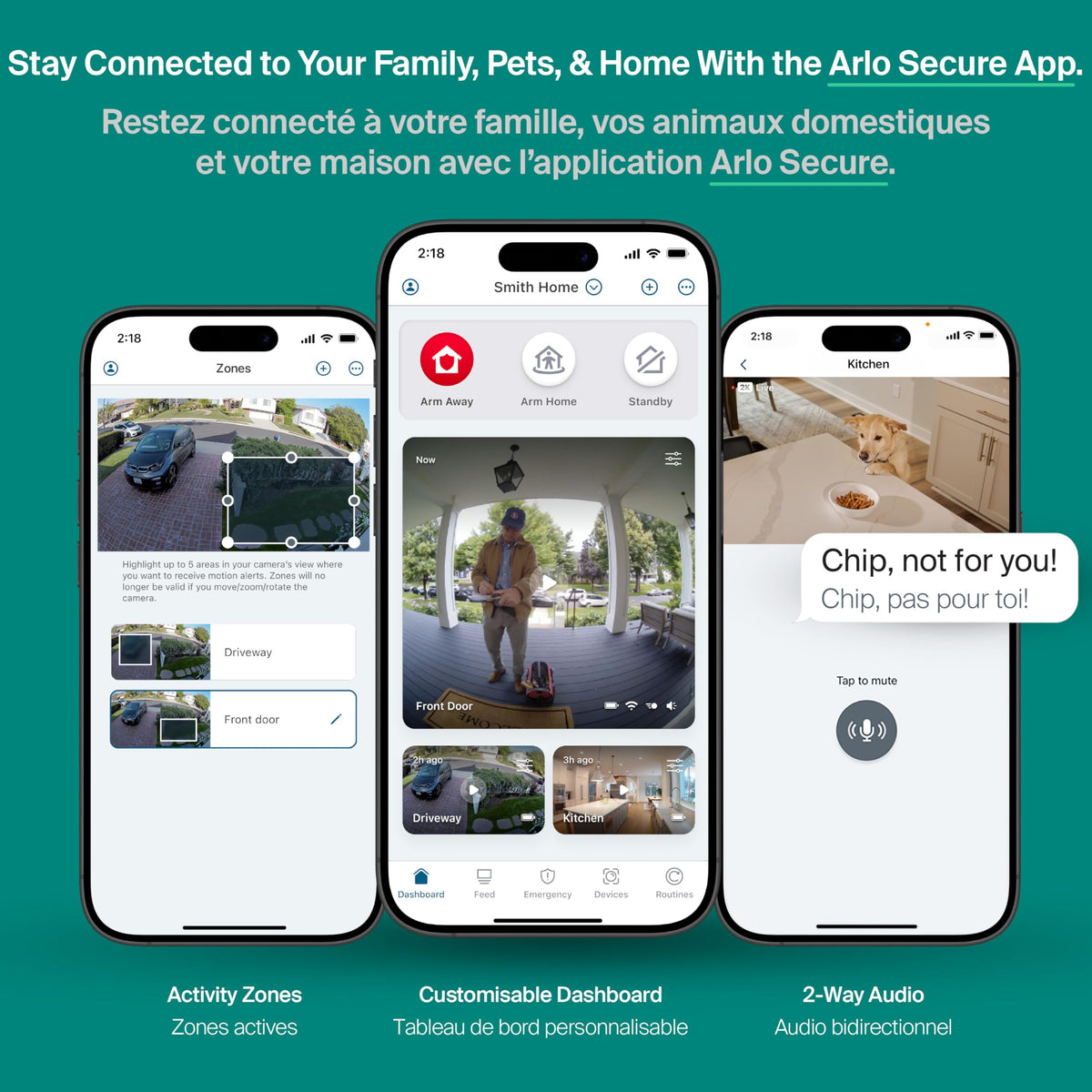 Arlo Essential Security Camera 2K (3rd Gen, 2025 Release) - Wireless Outdoor Camera, Battery Power, Person Recognition, Package Detection, Animated Preview, 1-Month Trial of Secure Plan, 2 Cam, White ๐ All In One Marketplace Canada