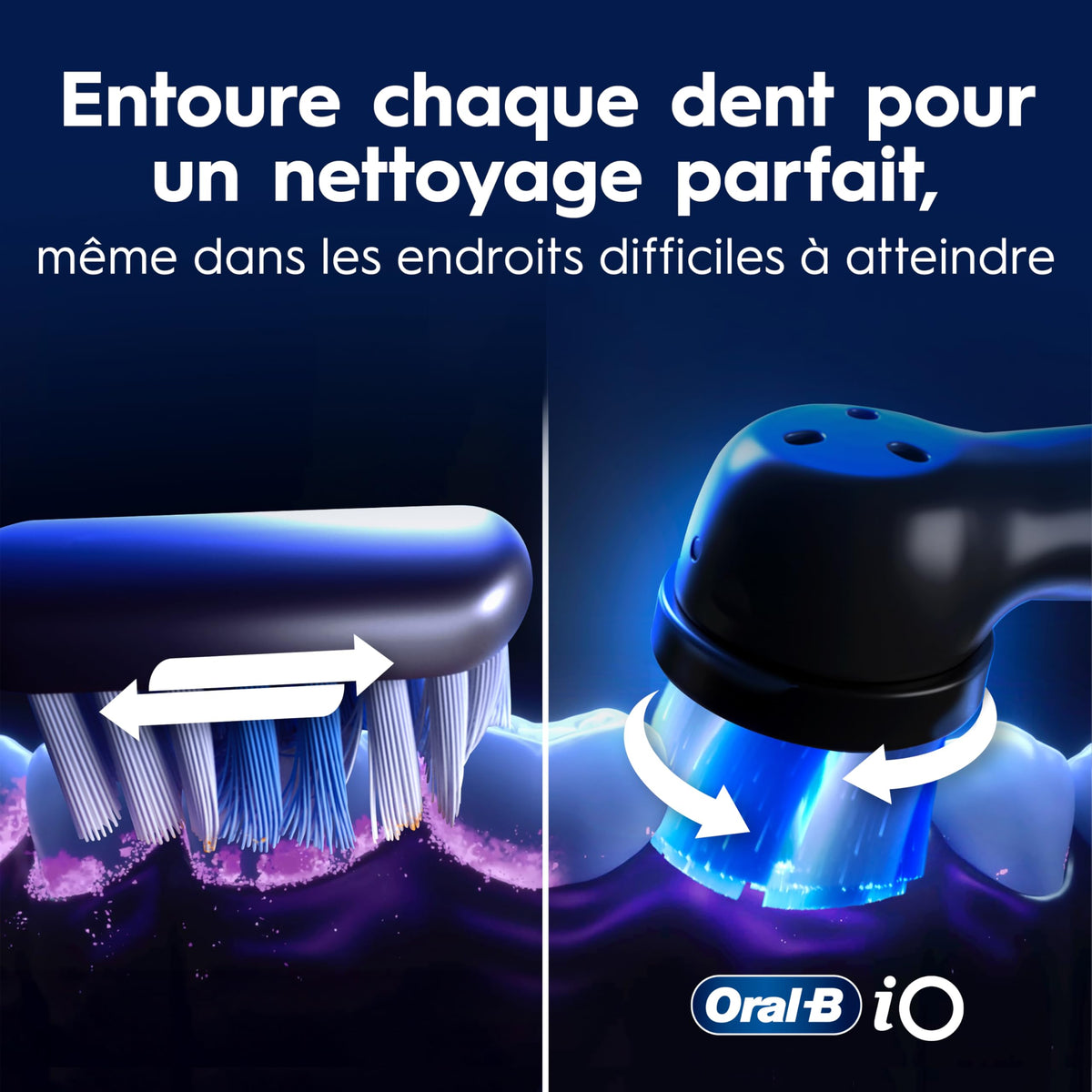 Oral-B iO Series 9 Electric Toothbrush with 4 Oral-B Replacement Brush Heads, White Alabaster ๐ All In One Marketplace Canada
