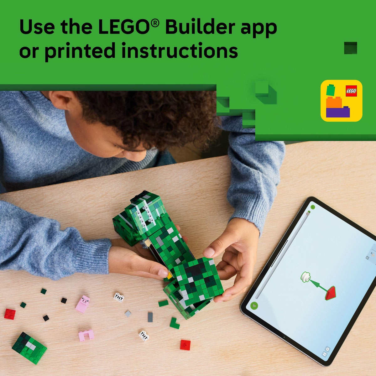 LEGO Minecraft The Creeper Kids Building Toy - Minecraft Toy for Boys & Girls, Ages 10+ - Room Decor for Gamers -W/ 1st Version Minifigure - Gift for Birthdays - 21276 🍁 All In One Marketplace Canada