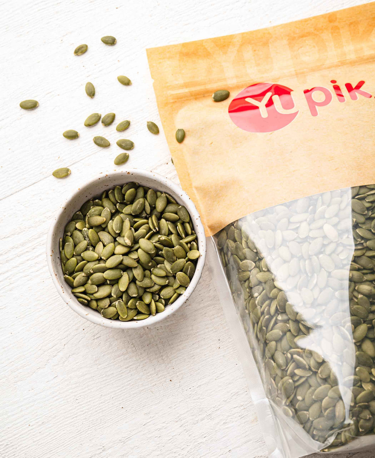 Yupik Organic Raw Pumpkin Seeds, No Shell, 1 kg, Gluten-Free, Non-GMO, Kosher, Vegan, Shelled Pepitas, Salt-Free, Plant-Based Protein, Source of Fiber, Healthy Snacks, Ideal for Baking & Topping π All In One Marketplace Canada