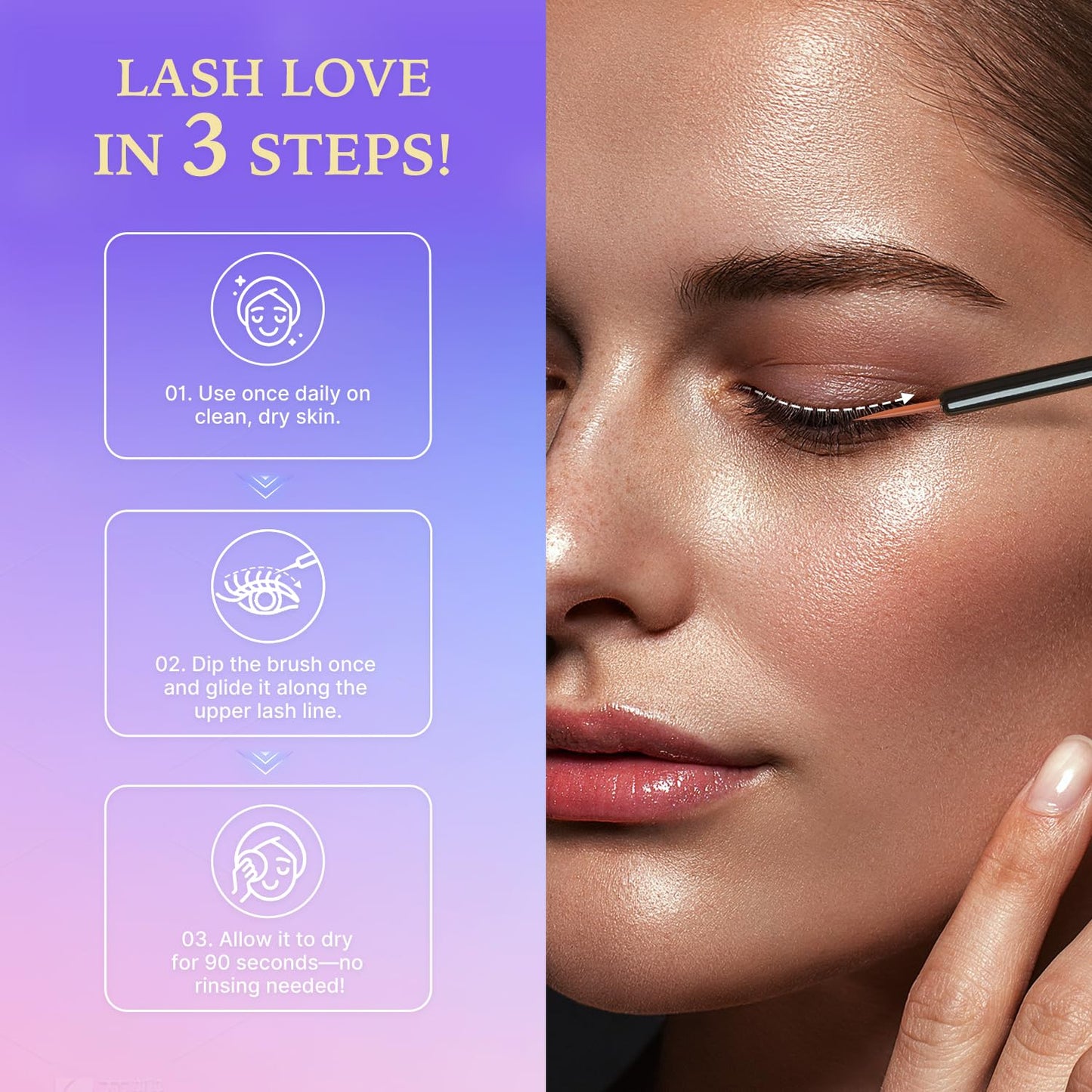 Premium Eyelash Serum and Eyebrow Enhancer by VieBeauti, Lash boost Serum for Fuller and Thicker Lashes & Brows (3ML) ๐ All In One Marketplace Canada