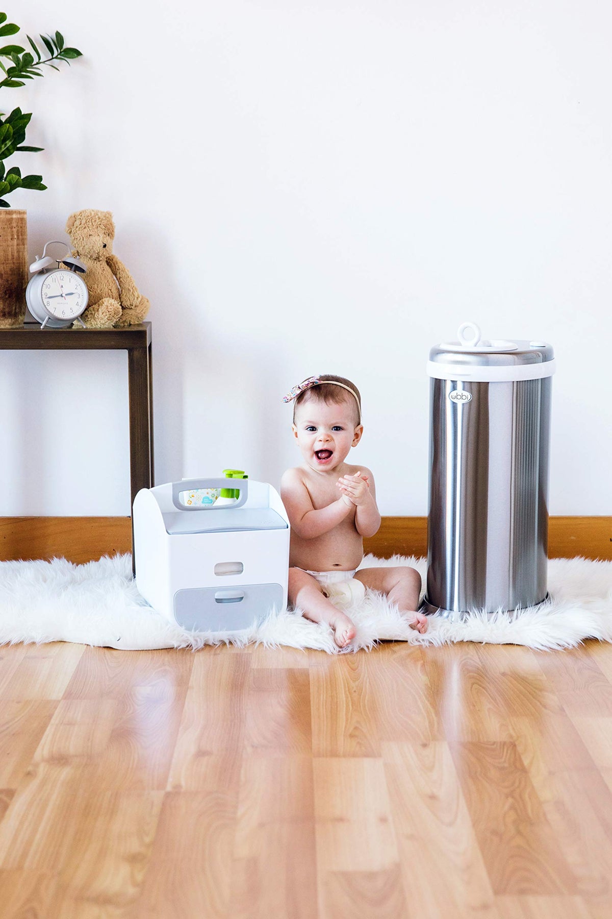 Ubbi Limited Edition, Money Saving, No Special Bag Required, Steel Odor Locking Diaper Pail, Chrome, 3.18 ounces ๐ All In One Marketplace Canada