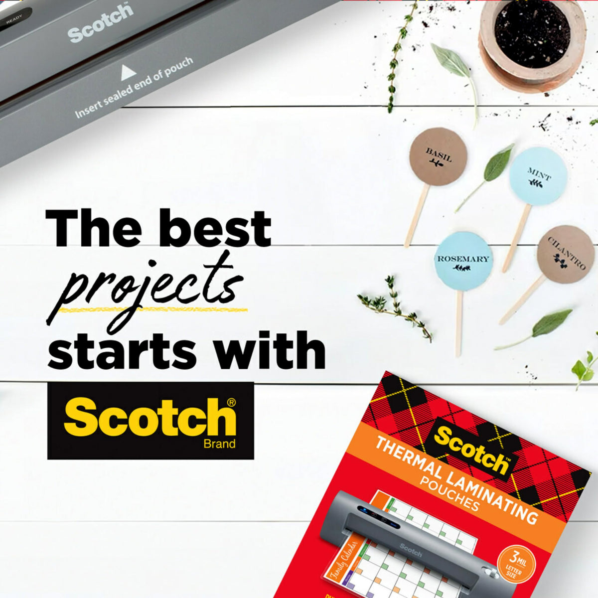 Scotch Thermal Laminator, 2 Roller System for a Professional Finish, Use for Home, Office or School, Suitable for use with Photos (TL901X) ๐ All In One Marketplace Canada
