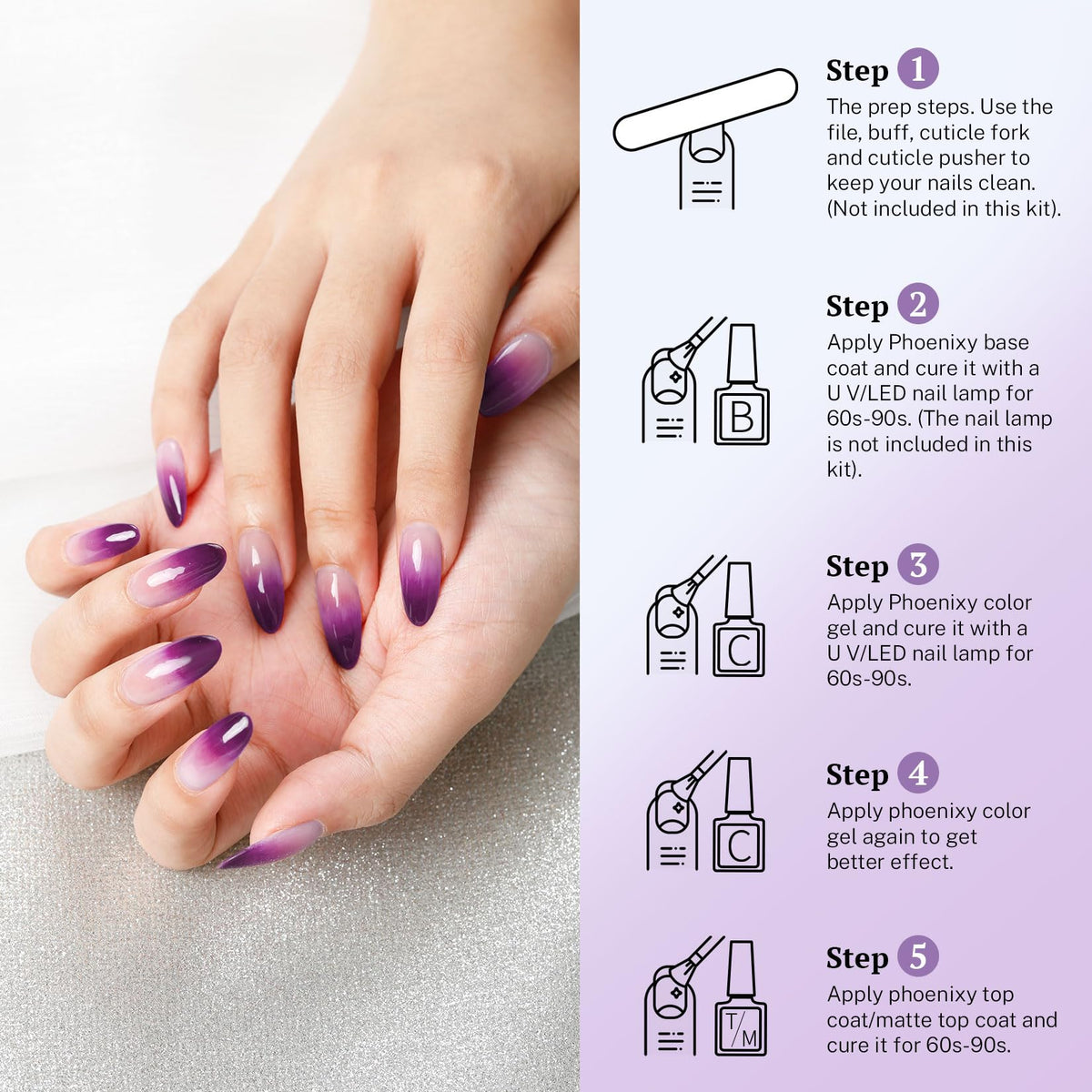 phoenixy 24 PCS Gel Nail Polish Kit, 21 Colors U V Gel Nail Polish Set with Base Glossy Matte Top Coat Spring Black Gray Red Nail Kit Gifts for Women š All In One Marketplace Canada