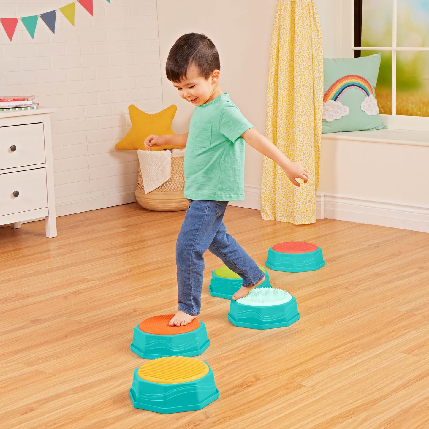 B. toys Balance Beam for Kids, Interlocking Sensory 13-Piece Set, Classic ๐ All In One Marketplace Canada