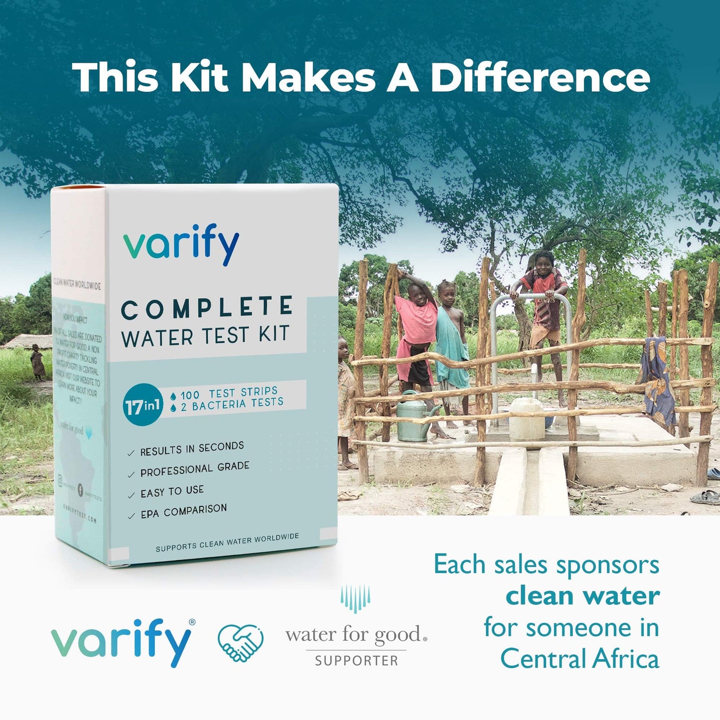 17 in 1 Premium Drinking Water Test Kit - 100 Strips + 2 Bacteria Tests - Home Water Quality Test - Well and Tap Water - Easy Testing for Lead, Bacteria, Hardness, Fluoride, pH, Iron, Copper and more! ๐ All In One Marketplace Canada