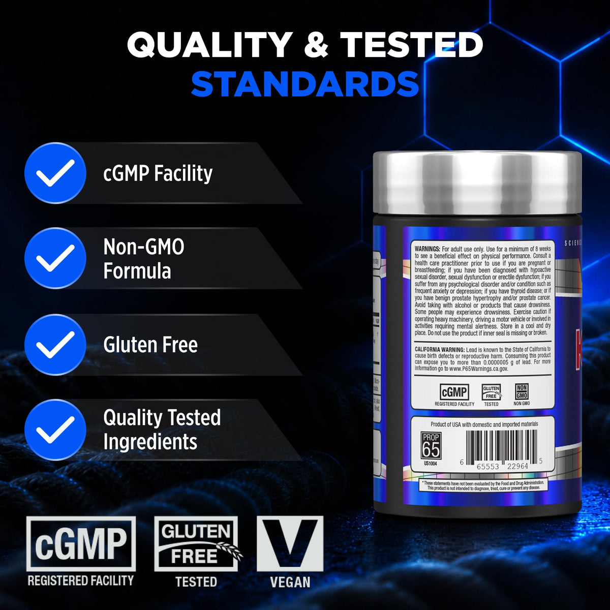 ALLMAX Ashwagandha KSM-66 Capsules - Full Spectrum Root Extract Supplement - Muscle Strength & Recovery, Stress Relief - 60 Veggie Caps, 30 Servings, Non-GMO, Gluten Free 🍁 All In One Marketplace Canada