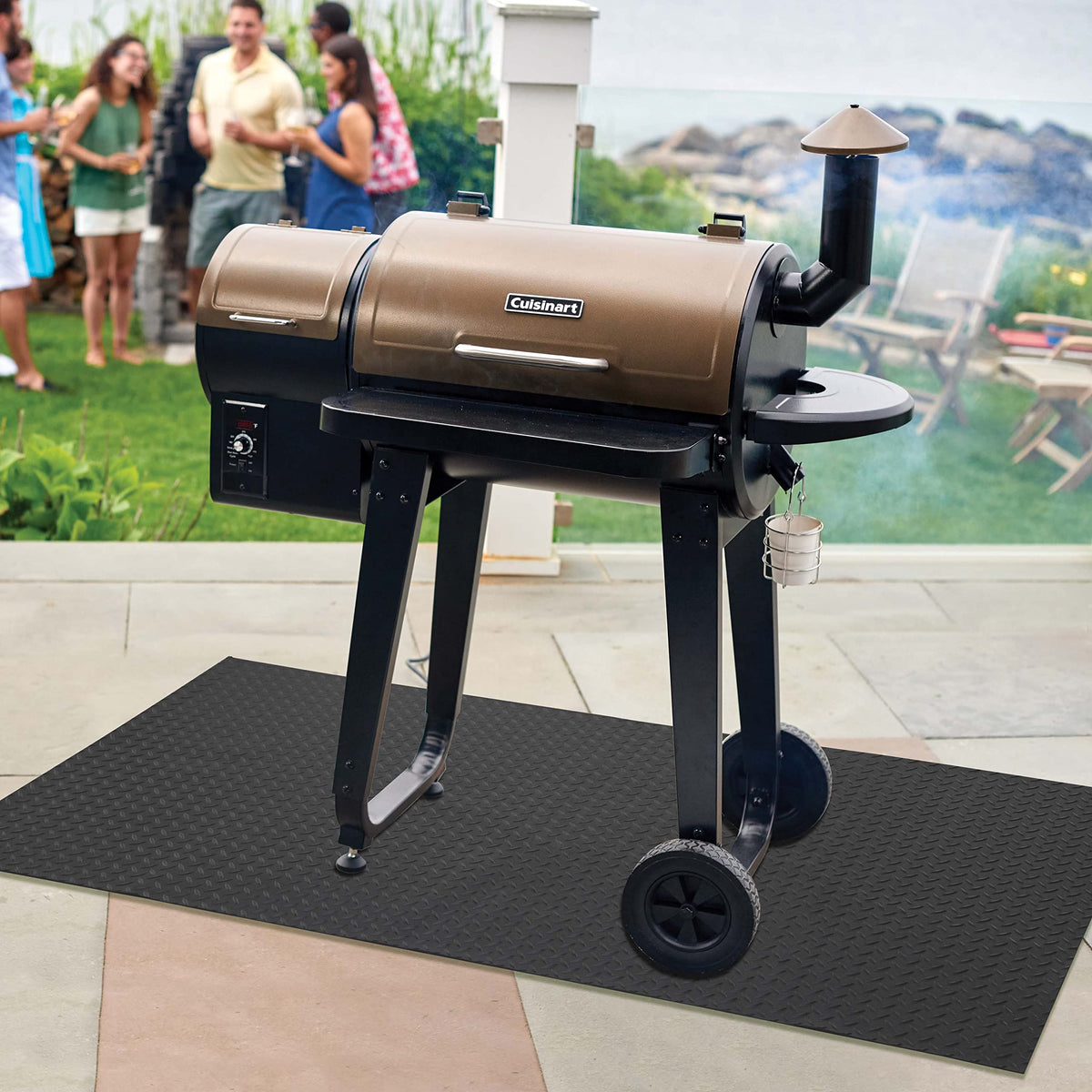 Cuisinart Premium Deck and Grill Mat, 65" x 36", Non-Slip Rubber Mat for BBQ, All Season Protection for Patio, Deck and Porch (CGMT-300C) ๐ All In One Marketplace Canada