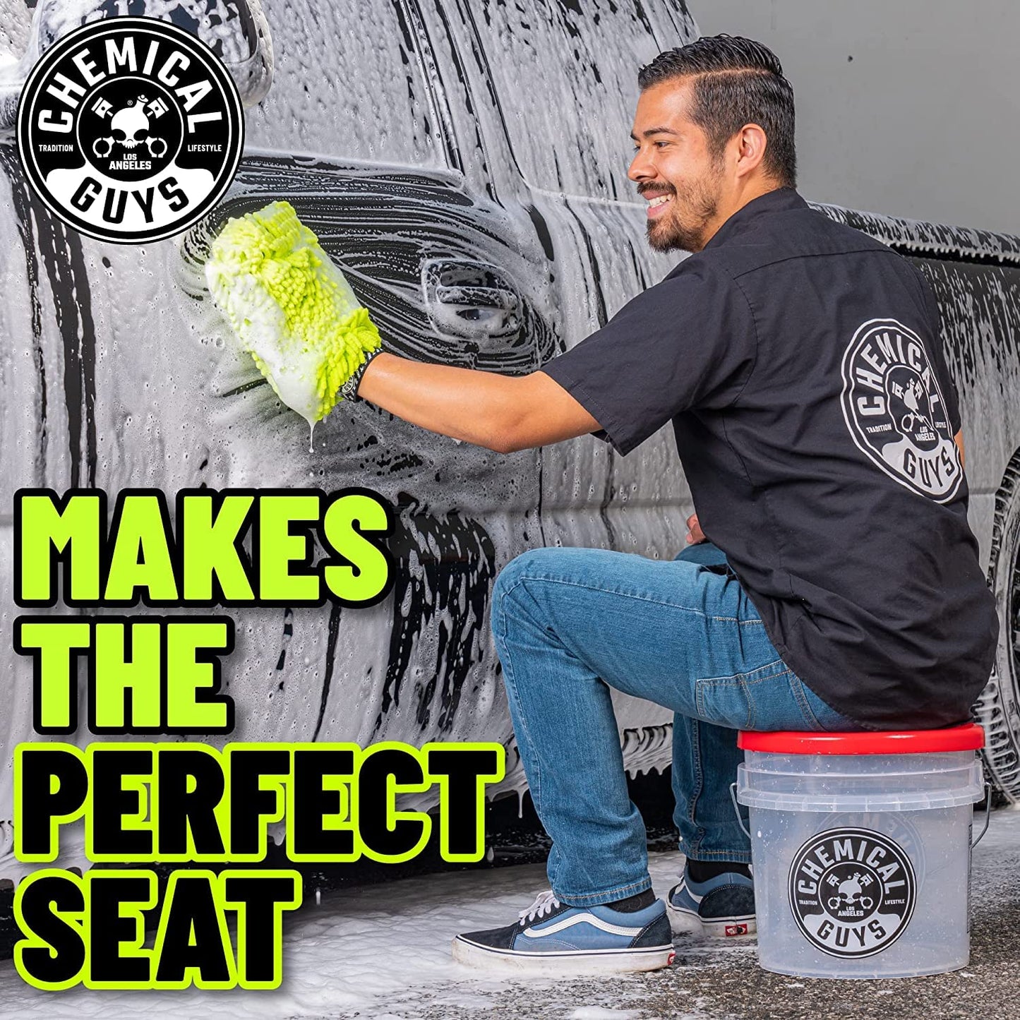 Chemical Guys Heavy Duty Ultra Clear Detailing Bucket for Cars, Trucks, SUVs, Motorcycles, RVs & More, 4.25 Gallon (2 Pack) ๐ All In One Marketplace Canada