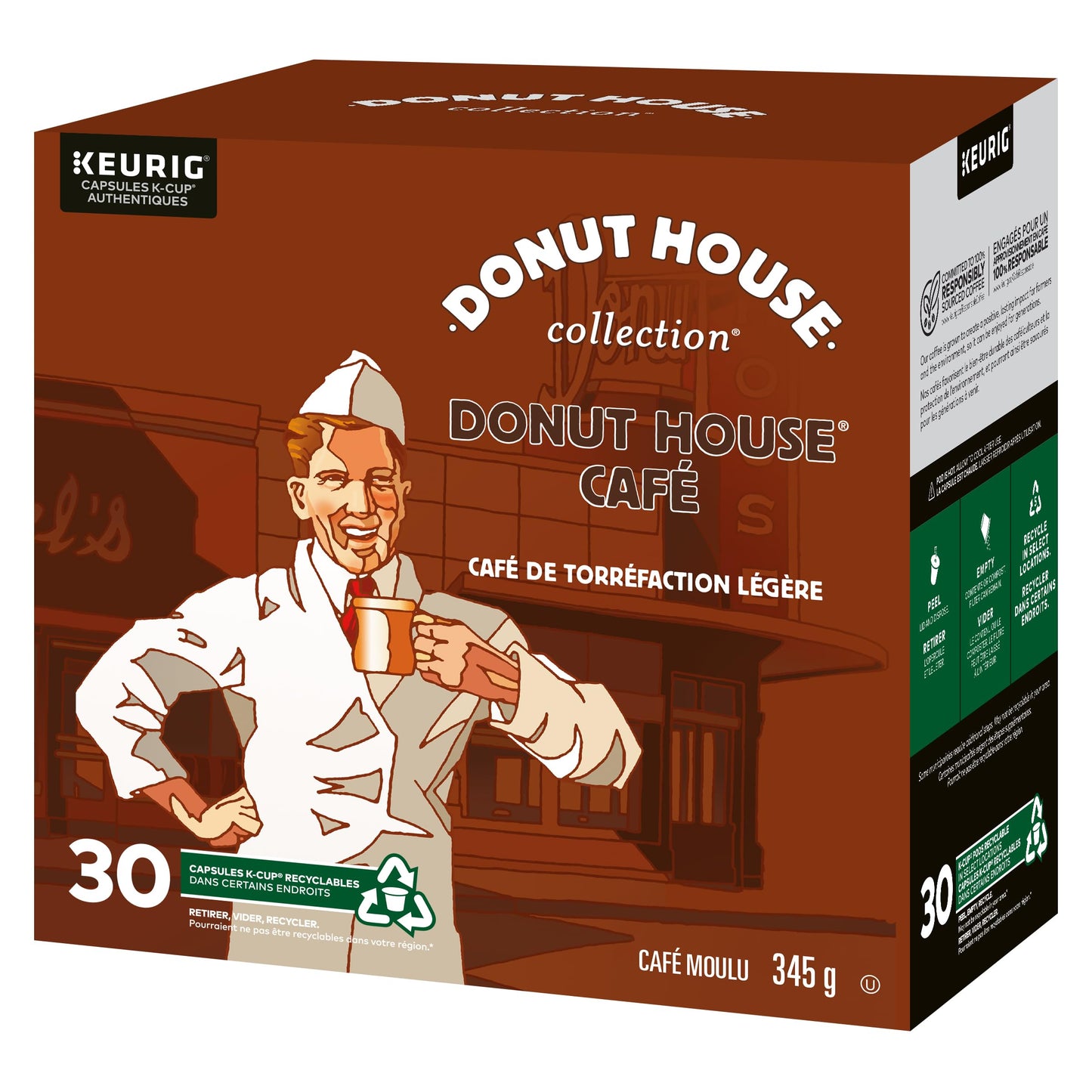 Donut House Collection Light Roast K-Cup Coffee Pods, 30 Count For Keurig Coffee Makers ๐ All In One Marketplace Canada